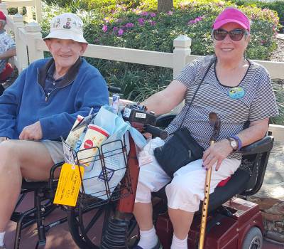 Walt Disney World with wheelchair & scooter