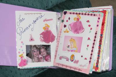 Photo illustrating <font size=1>Autograph Book featuring Sleeping Beauty