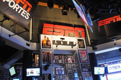 Inside the ESPN Club.