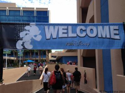 Photo illustrating Disneyland Half Marathon Weekend 2013 - Welcome Banner