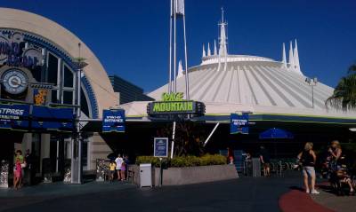 Photo illustrating Space Mountain