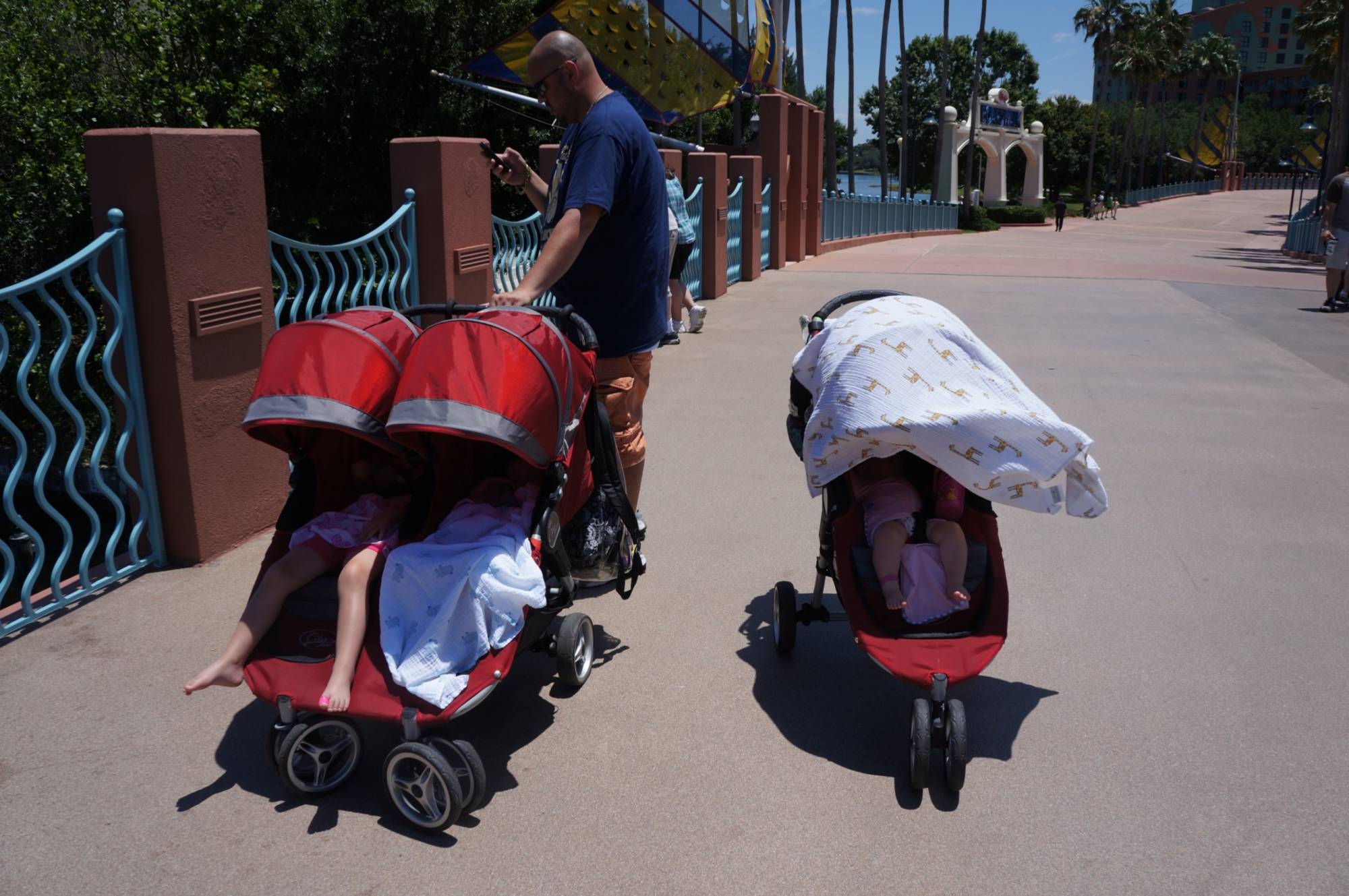 Advice on whether to let your kids nap in their stroller versus going back to your resort | PassPorter.com