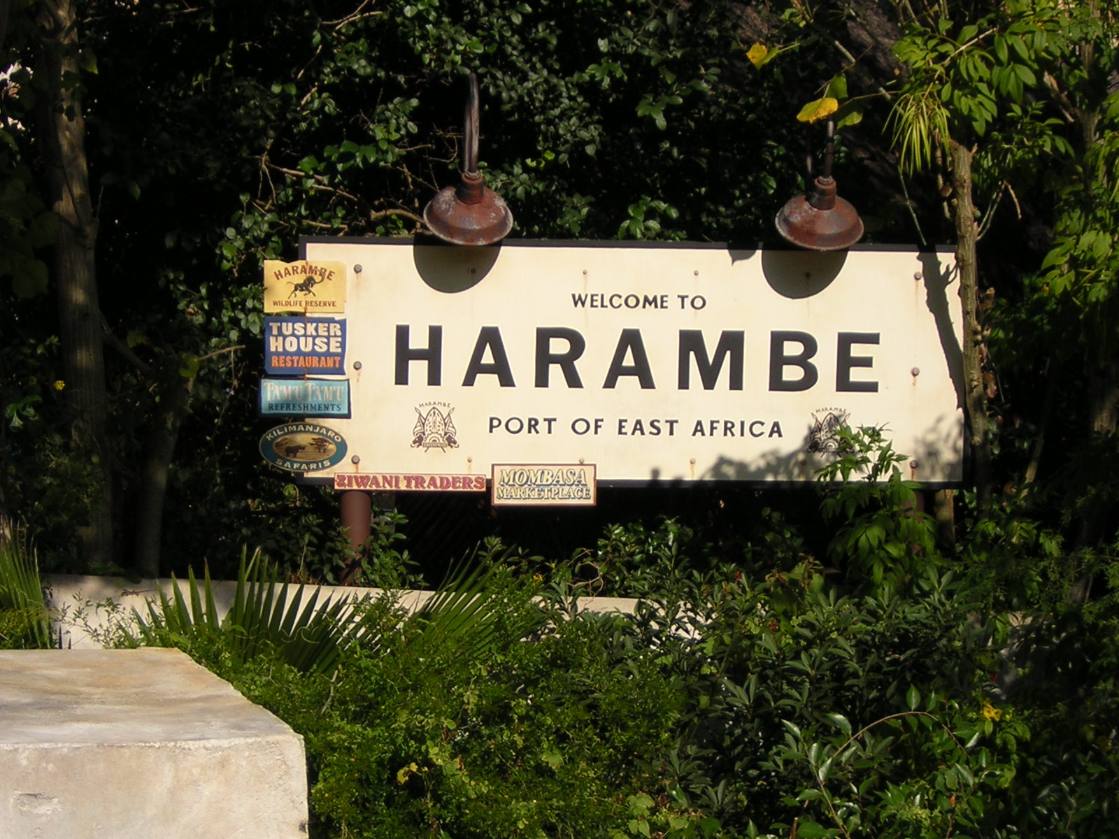 Animal Kingdom - Africa - Harambe Sign