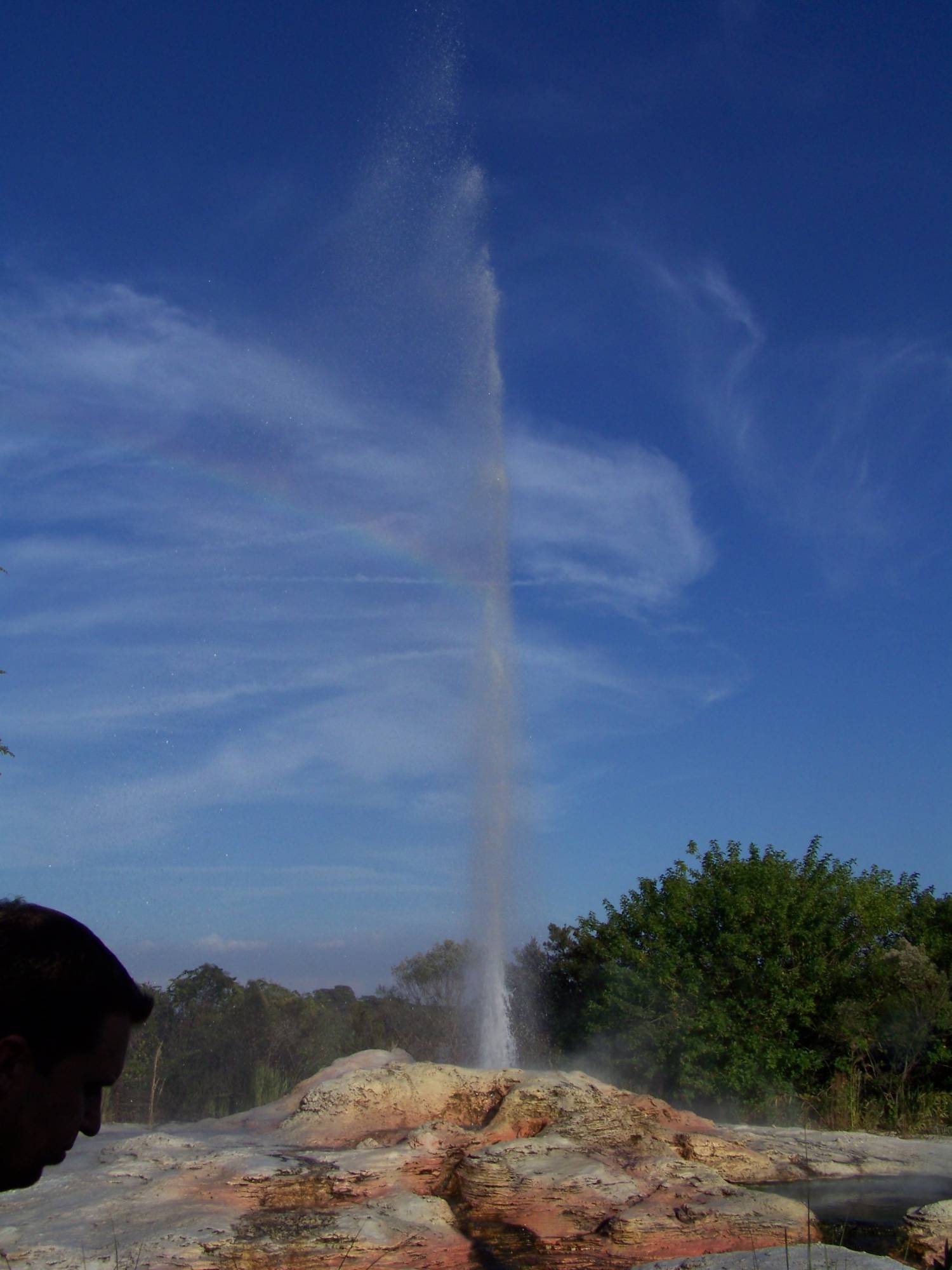 Fire Rock Geyser with Rainbow at Wilderness Lodge