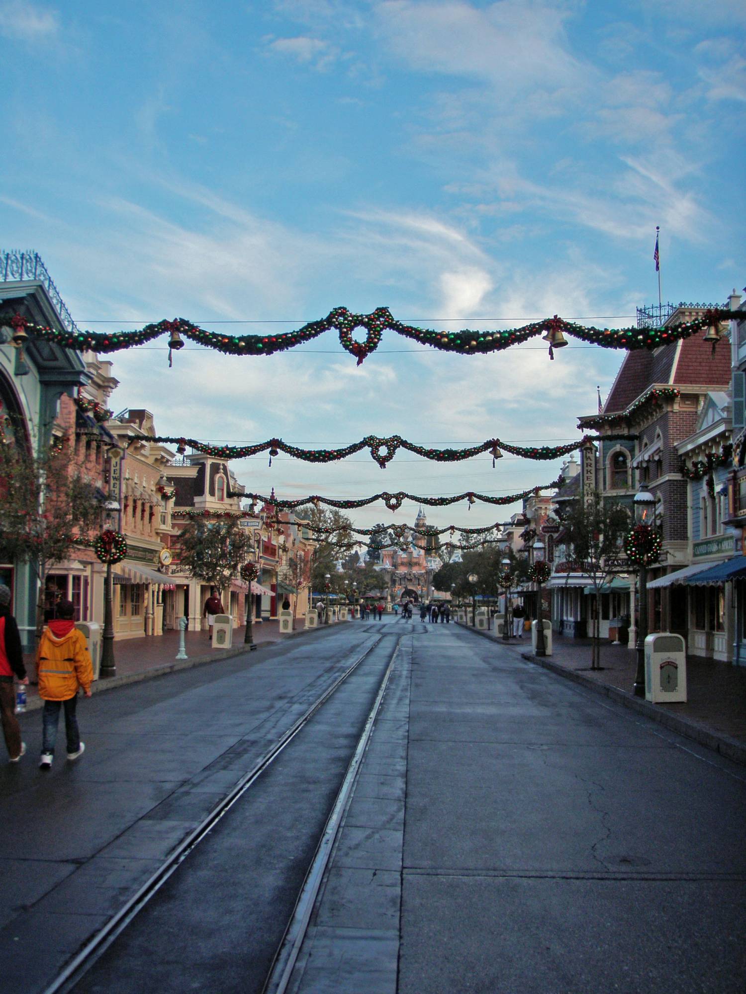 Main Street - w/Christmas Decorations