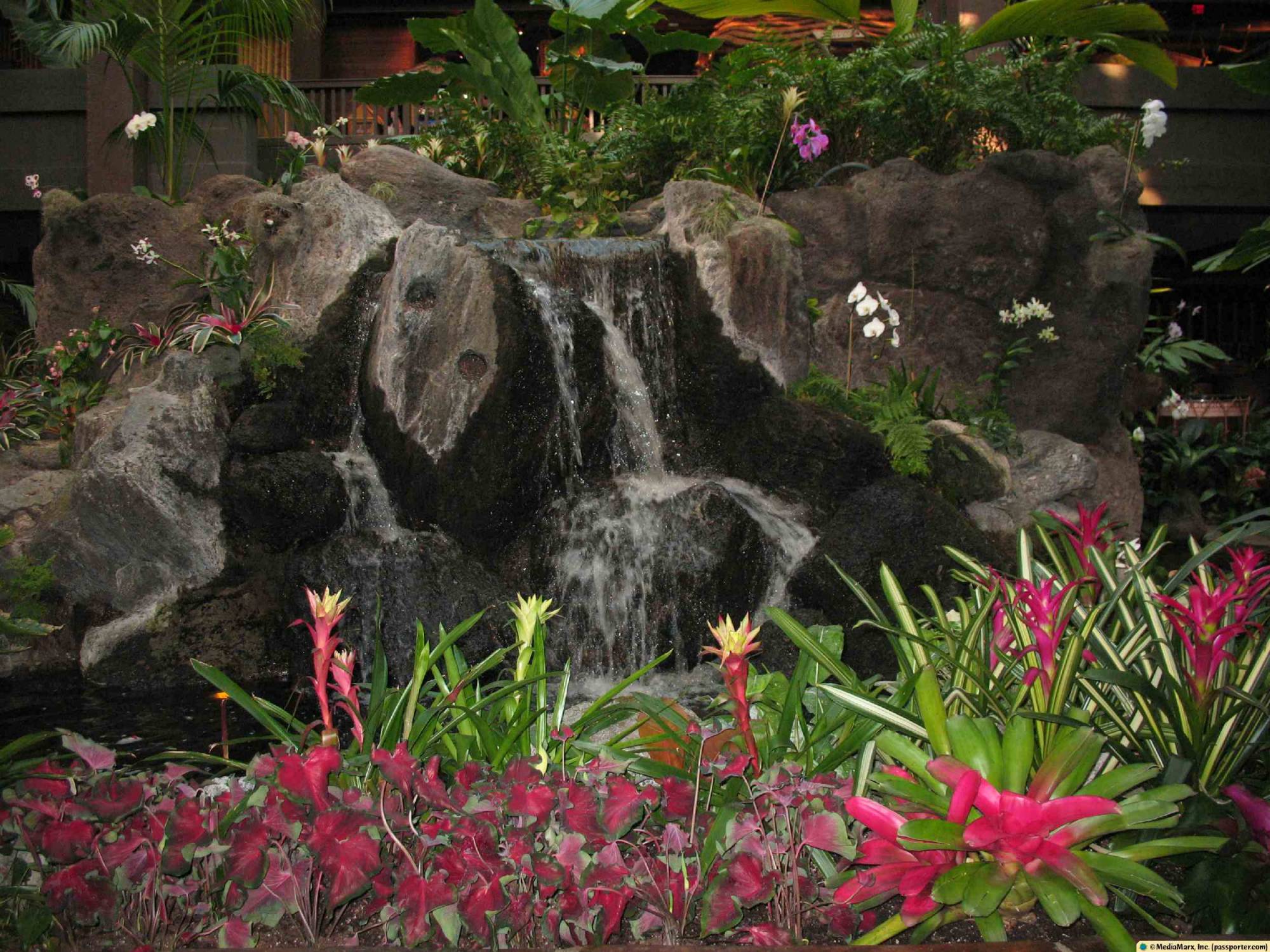 Polynesian - Waterfall in Atrium