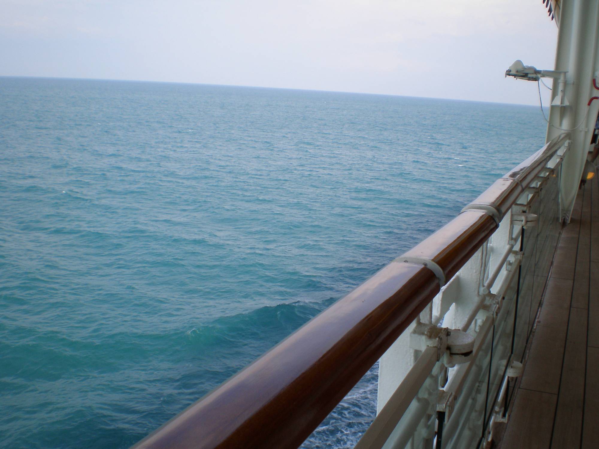 Deck Railing View of the Ocean