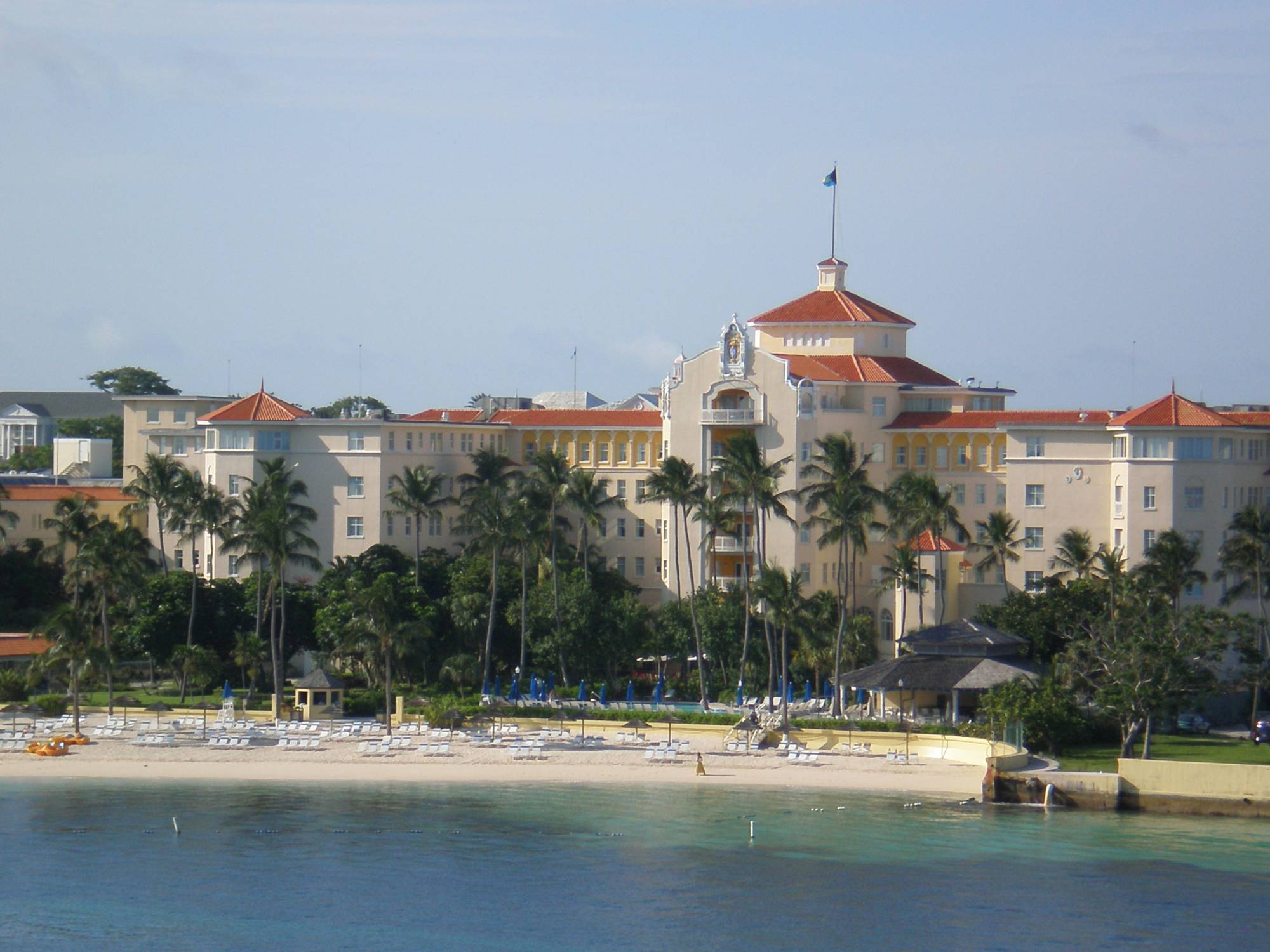 View from Category 6 Veranda: Nassau Hotel