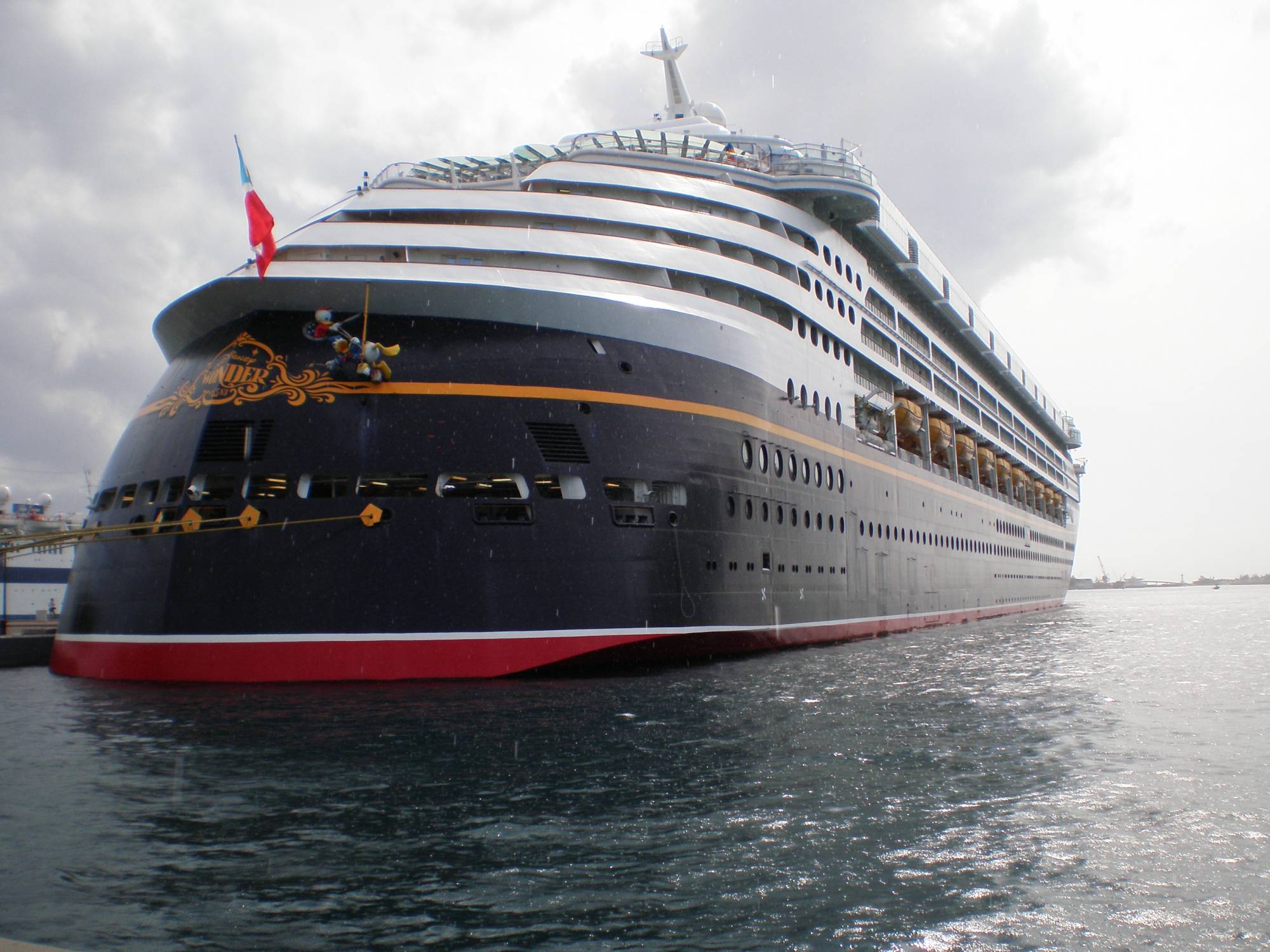 Disney Wonder docked in Nassau