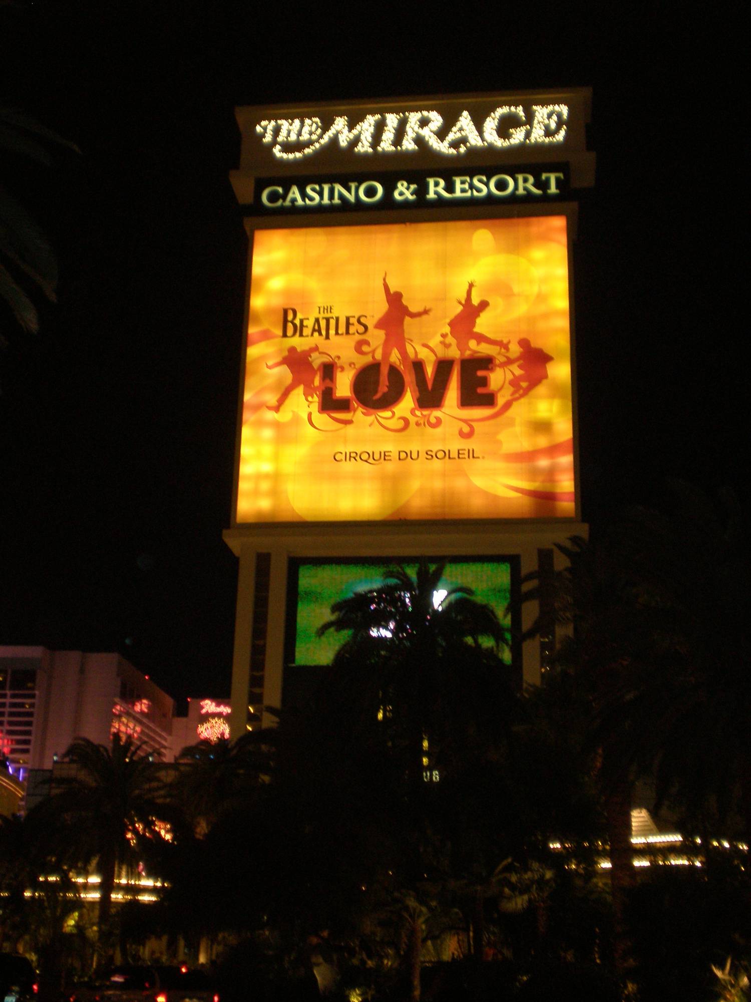 Las Vegas  - Mirage Hotel and Casino- Beatles Love Cirque du Soleil