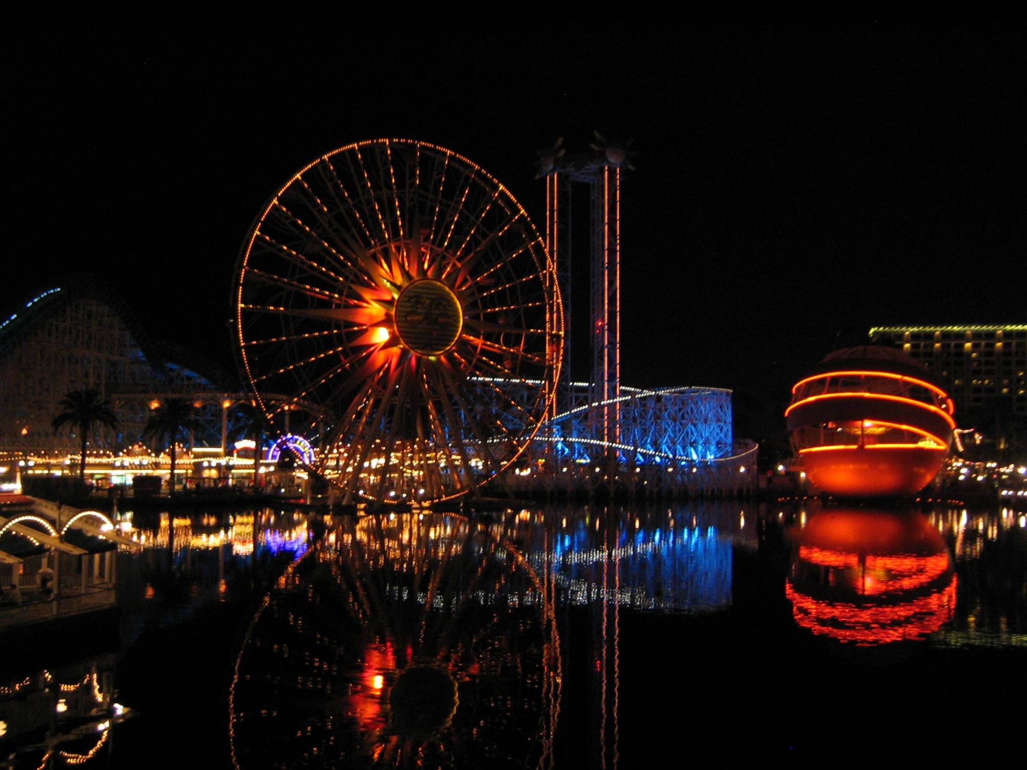 Paradise Pier at Night