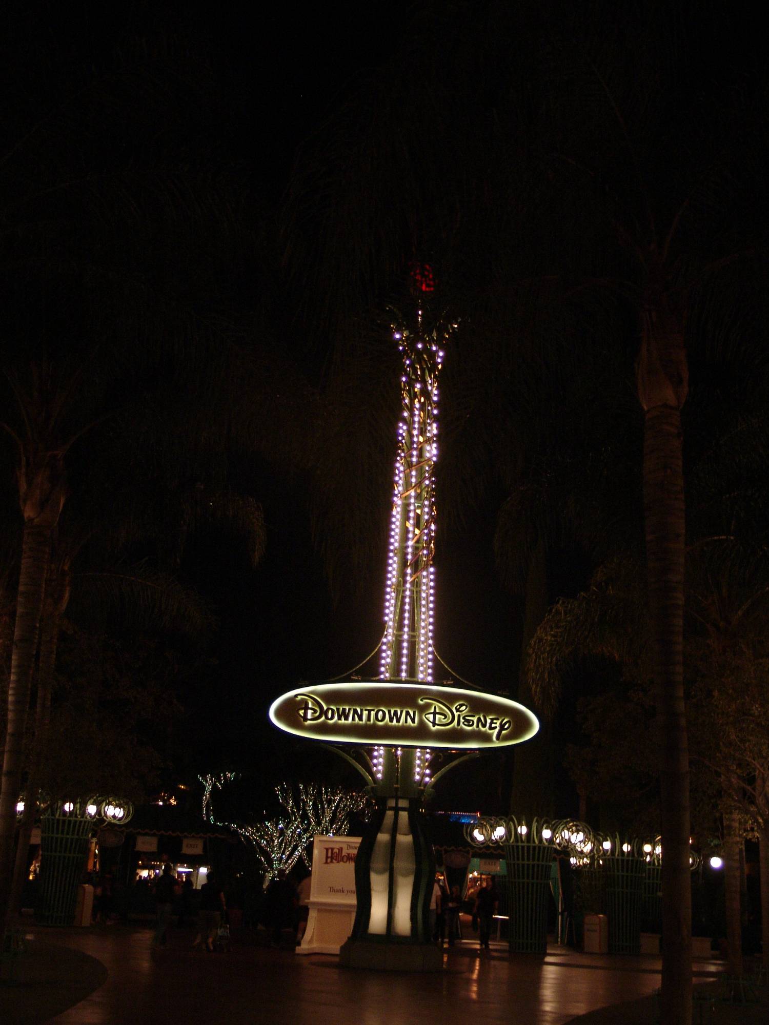 Downtown Disney - entrance at night