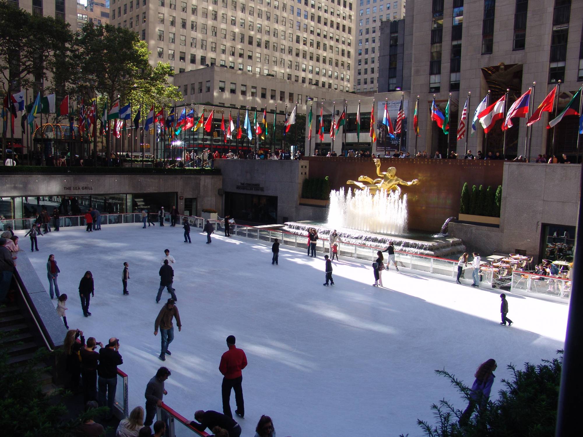 New York - Rockefeller Center skating rink