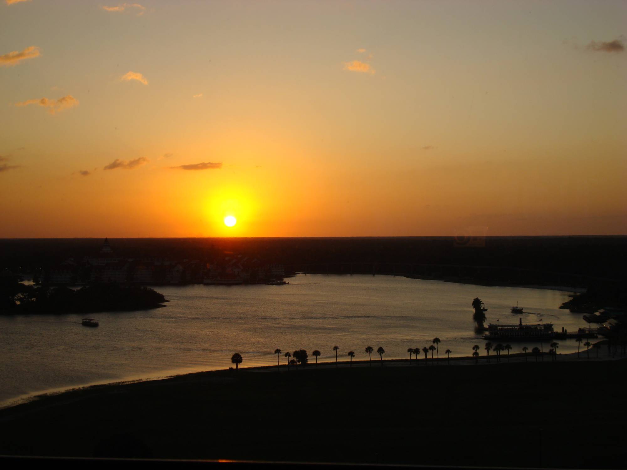 Contemporary - sunset over Seven Seas Lagoon
