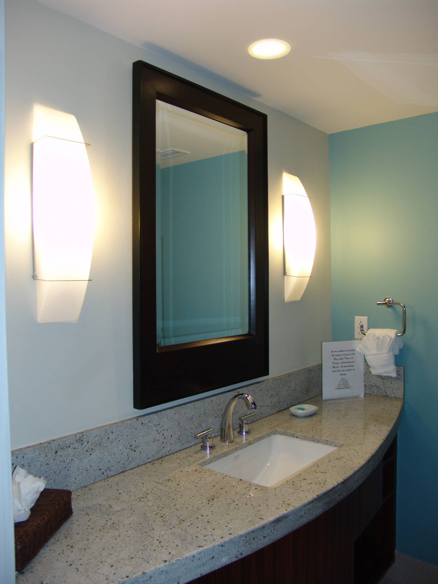 Bay Lake Tower -  vanity area in model rooms