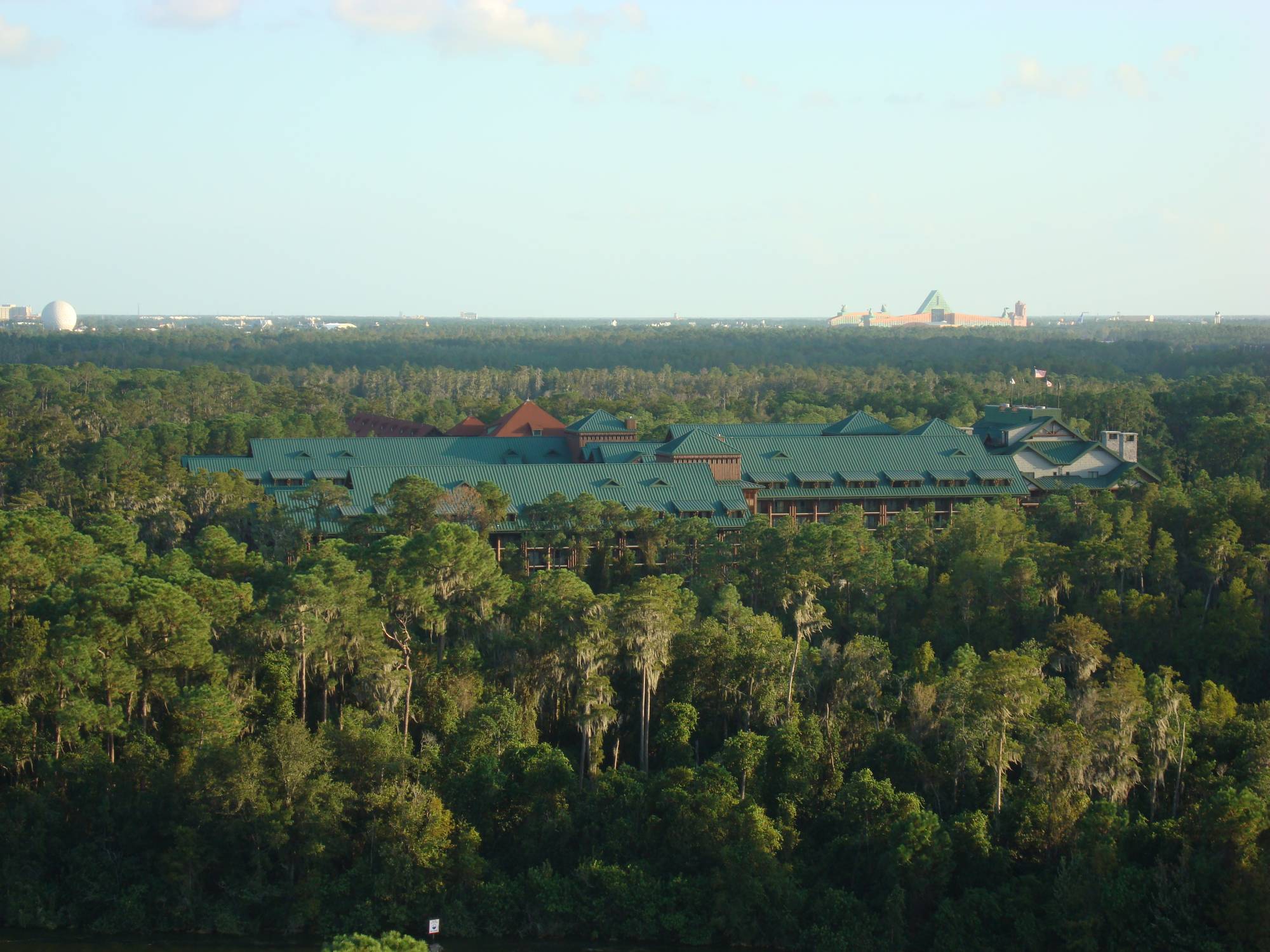 Wilderness Lodge - aerial view