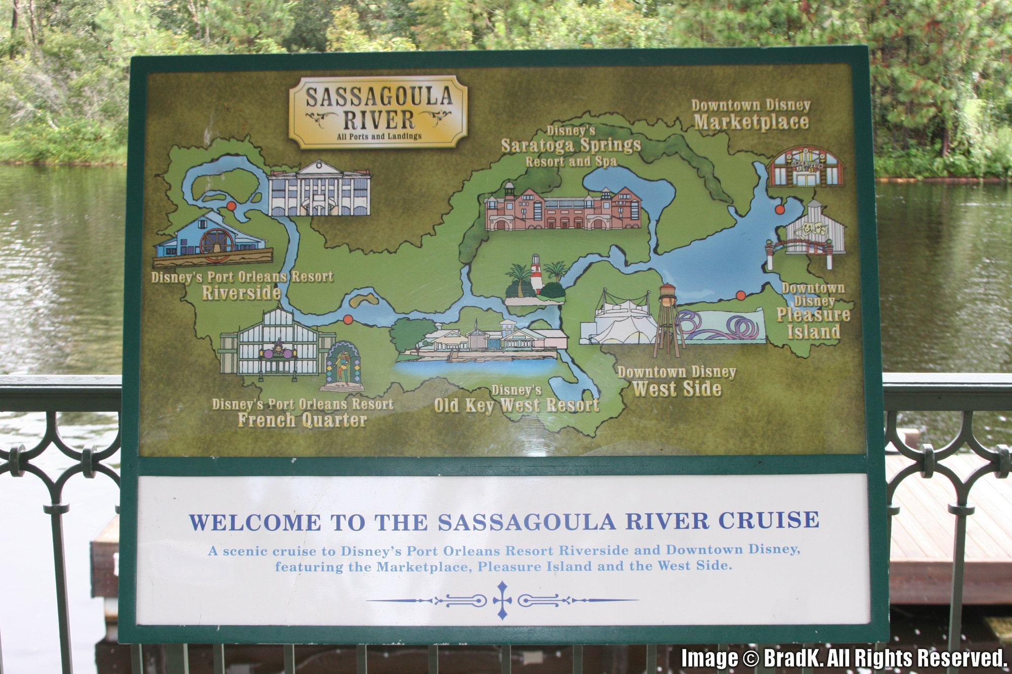 Port Orleans French Quarter - Sassagoula River Cruise Map
