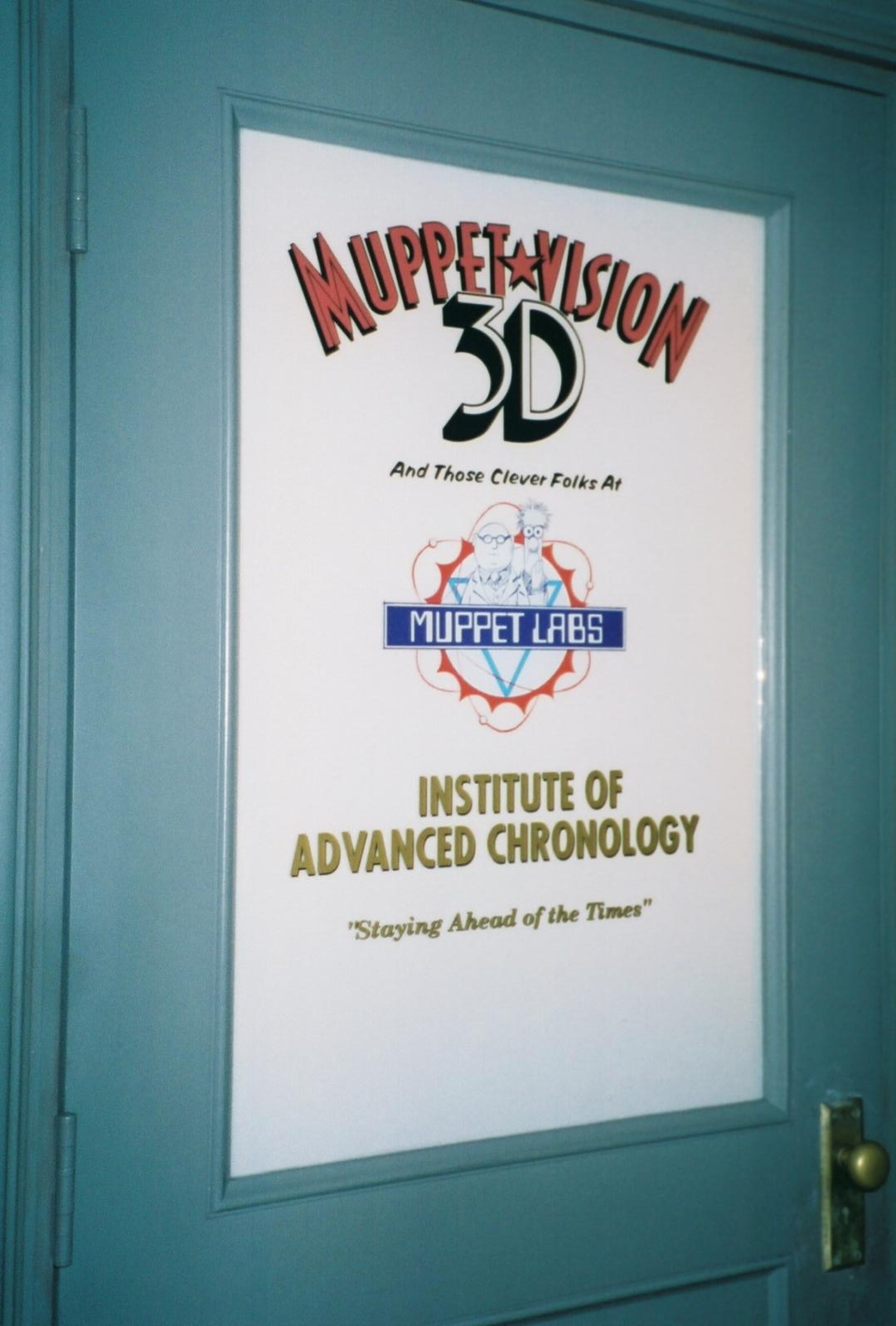 Inside queue area of MuppetVision4D