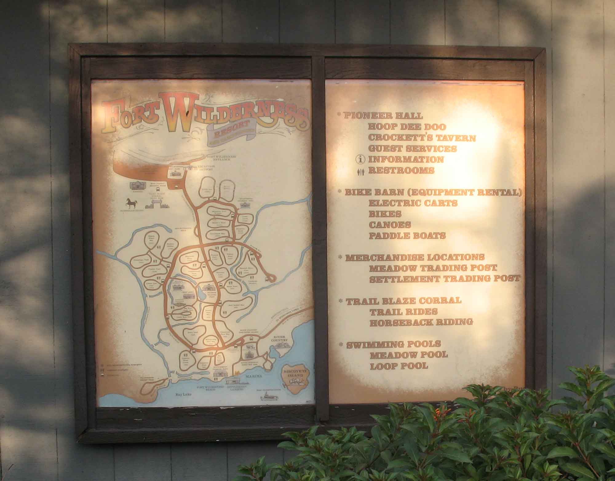 Fort Wilderness - Marina Sign