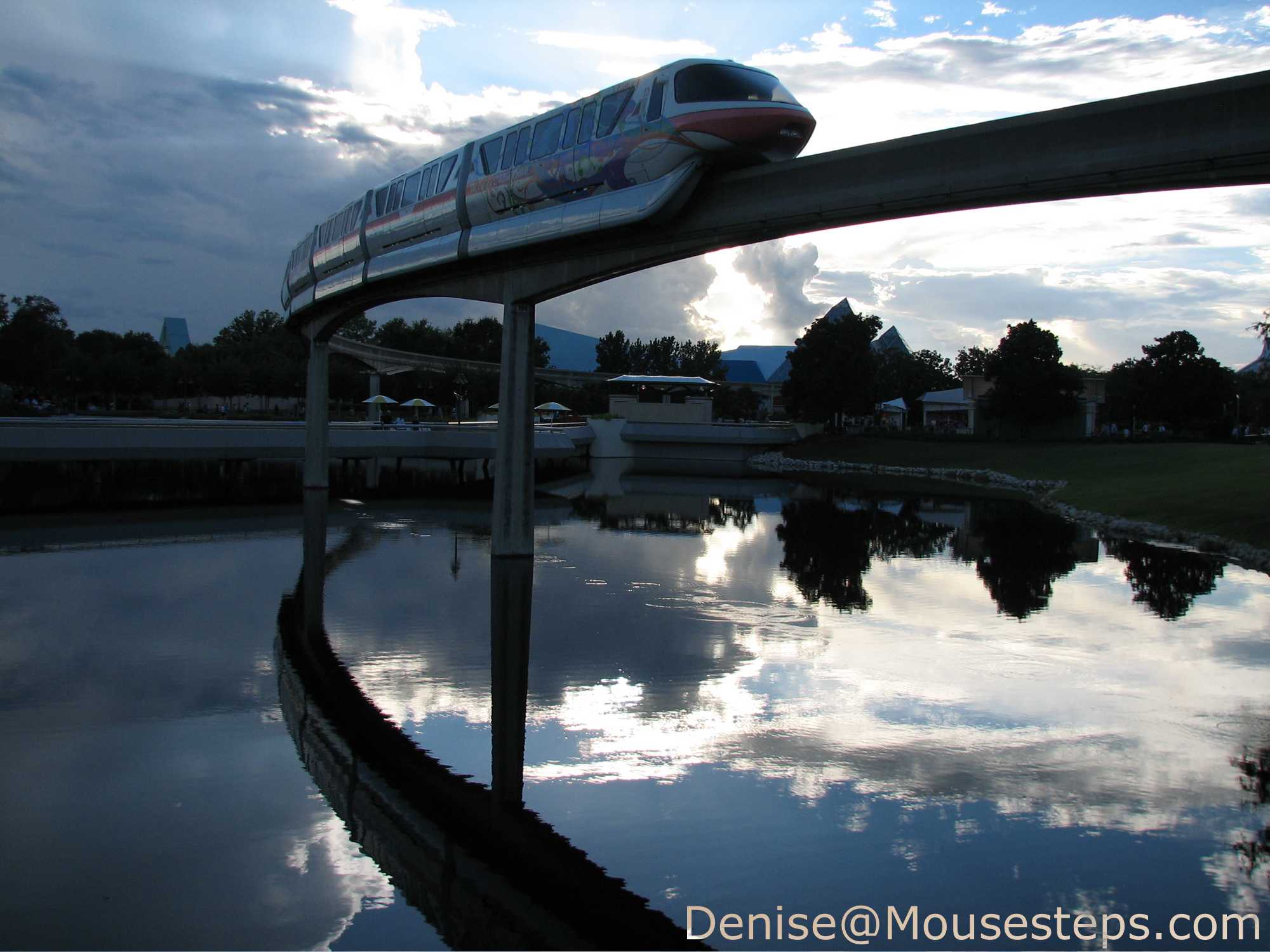 Epcot - Monorail from the Odyssey
