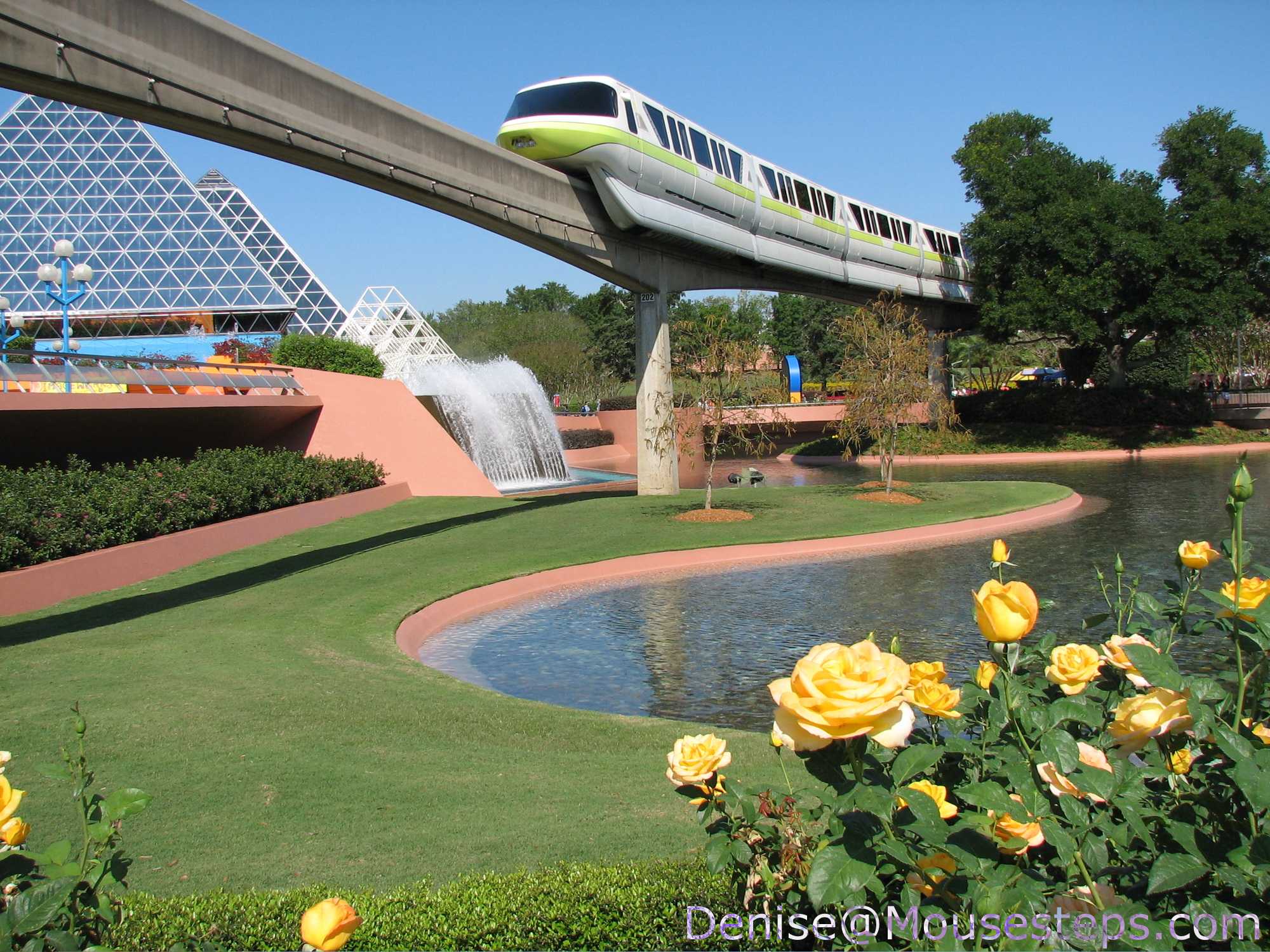 Epcot - Monorail near Journey into Imagination