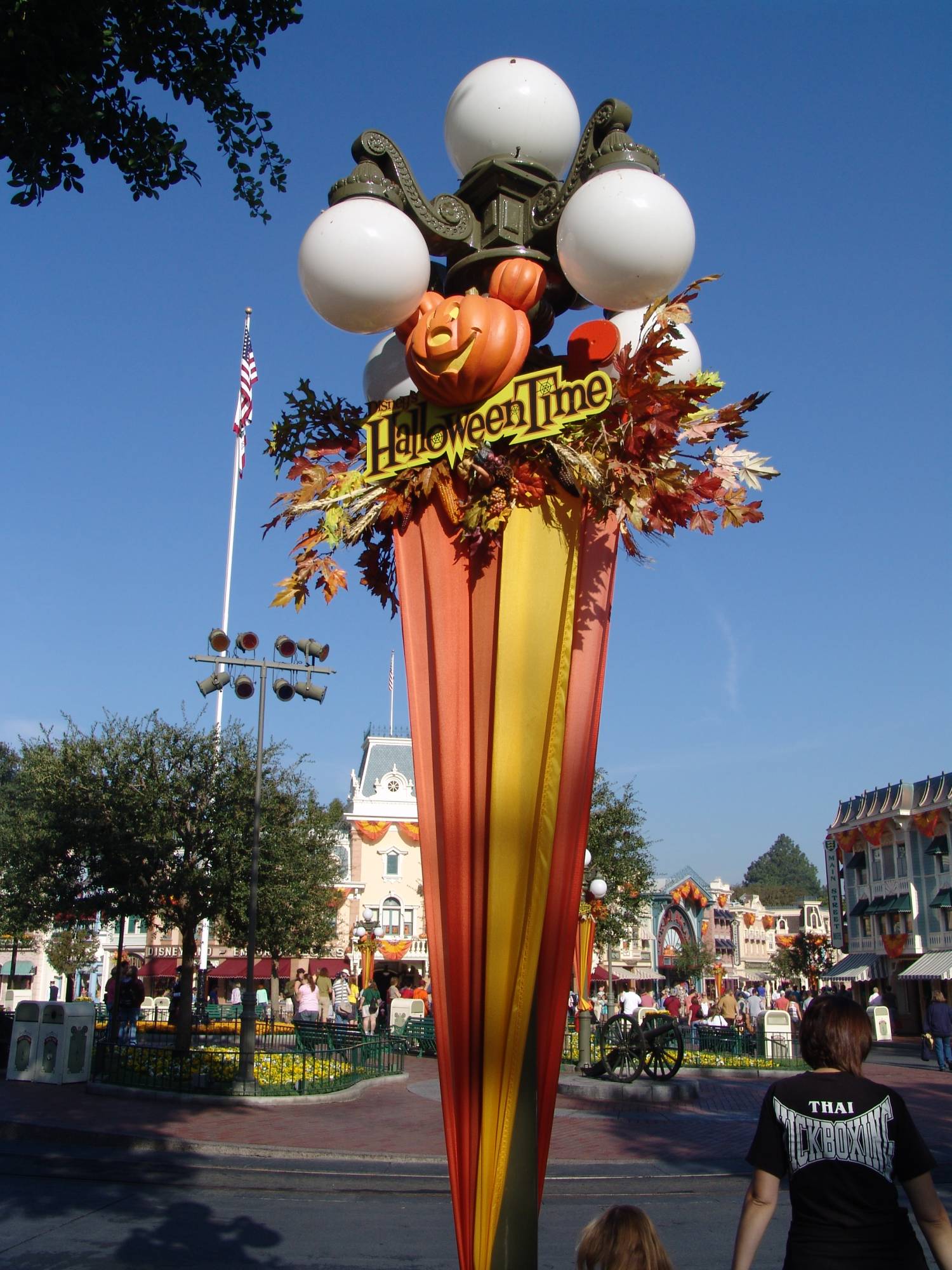 Disneyland - Halloween decorations in Main Street
