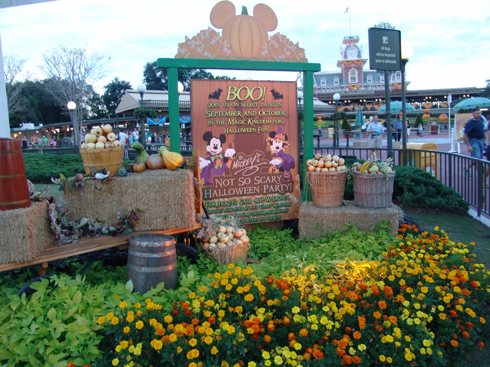 Magic Kingdom - Mickey's Not-So-Scary Halloween Party sign