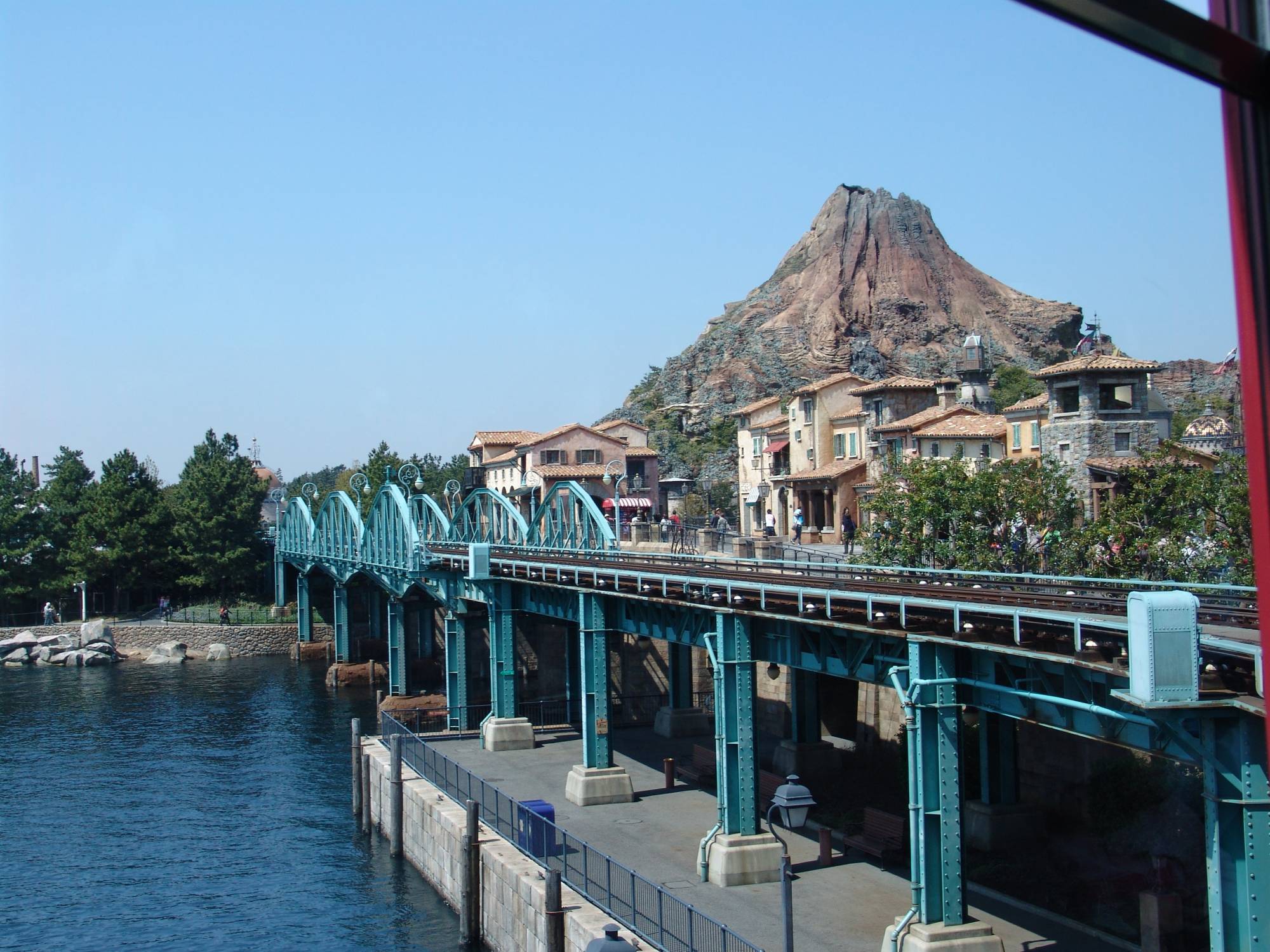 Tokyo DisneySea - view from DisneySea Electric Railway