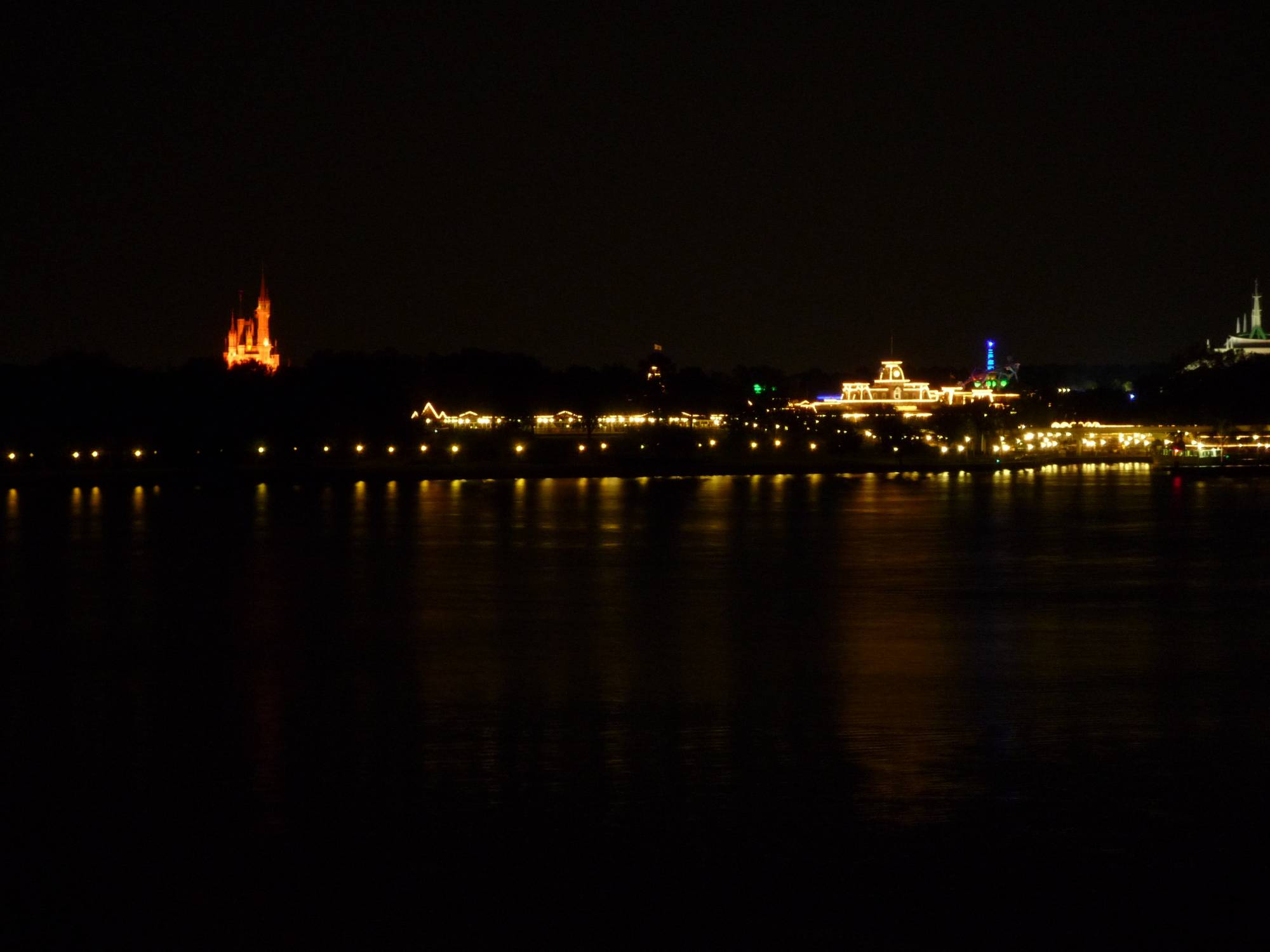 night view of magic kingdom