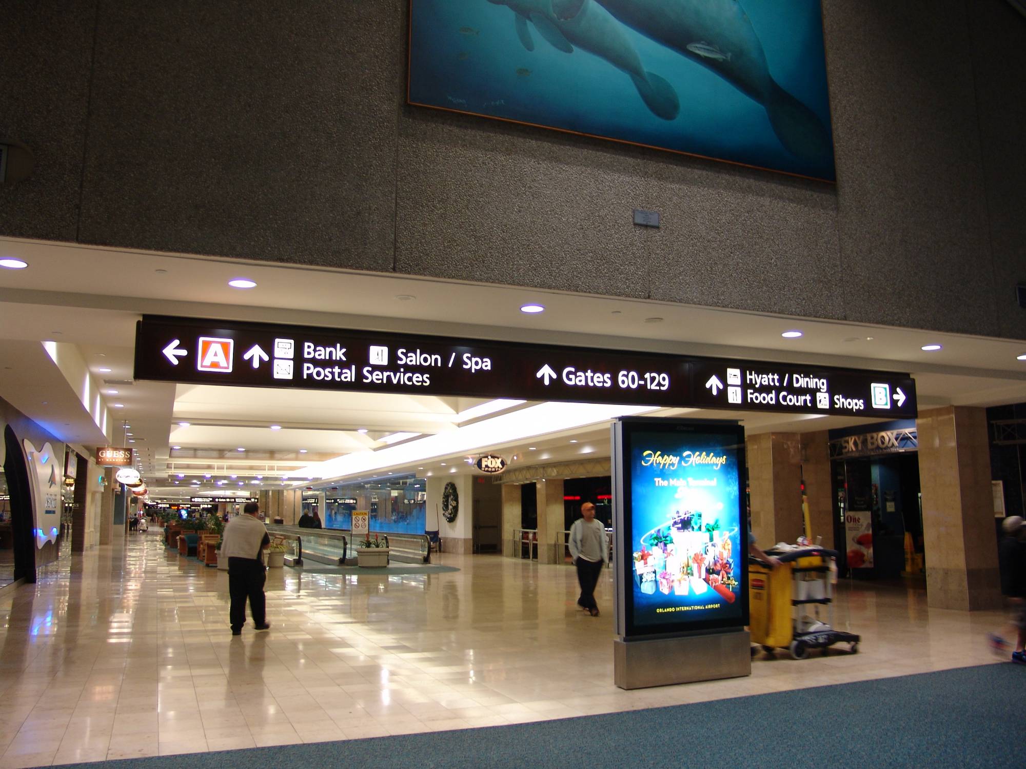 Orlando International Airport - inside terminal