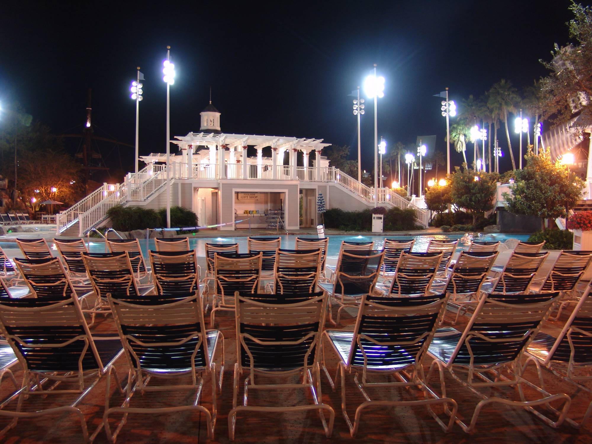 Beach Club - Stormalong Bay at night