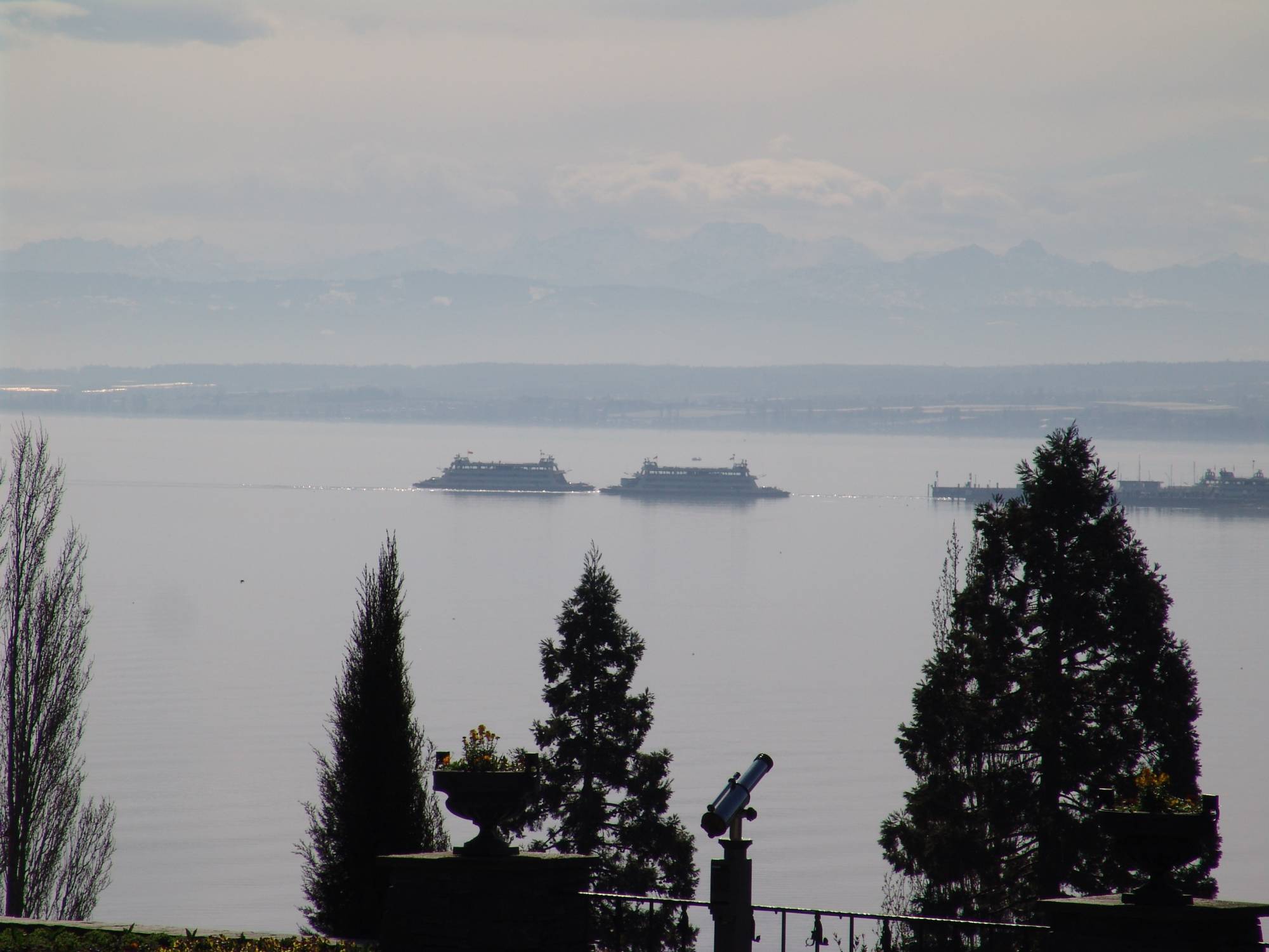 Lake Bodensee - ferries passing