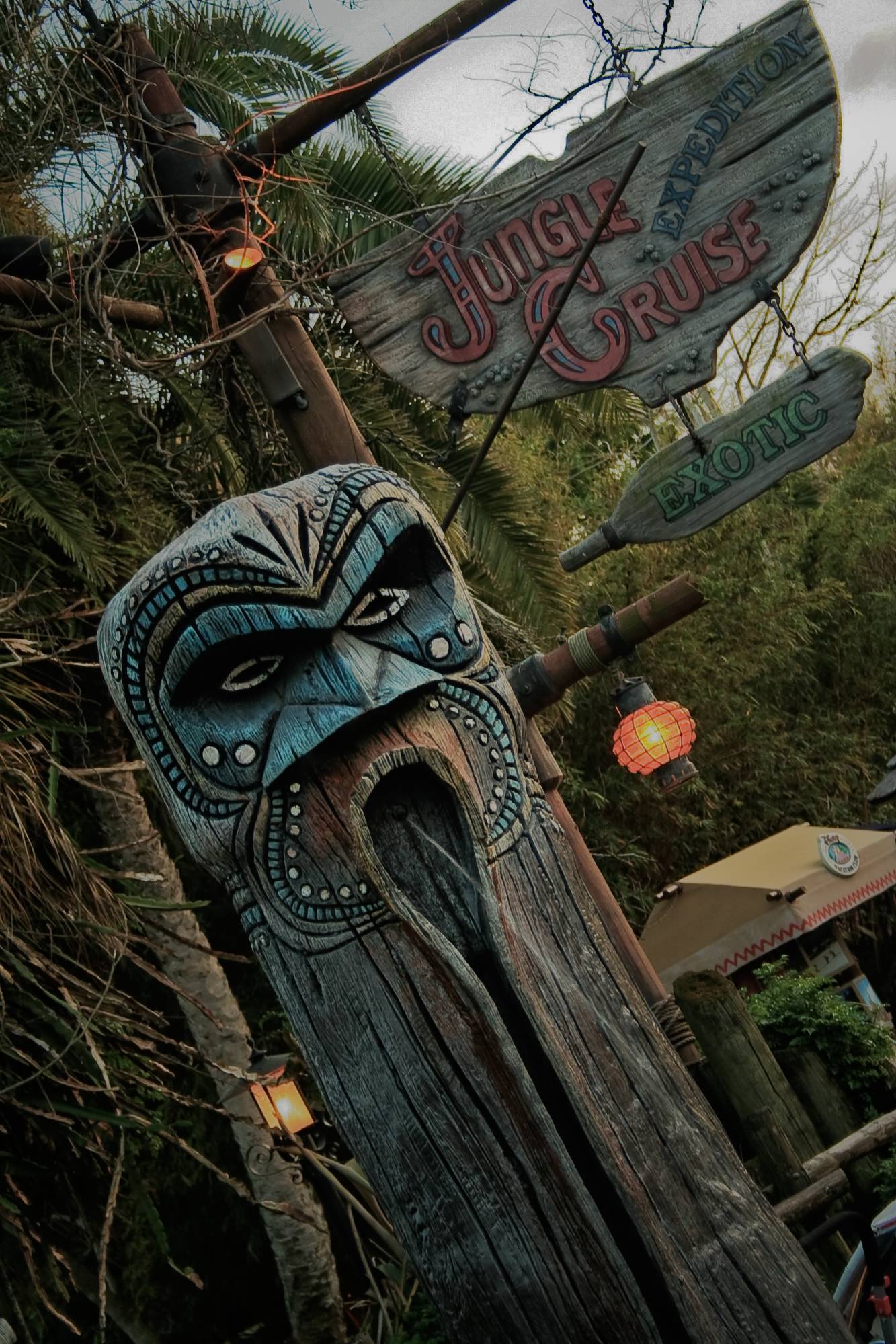 Spitting Tiki Statues