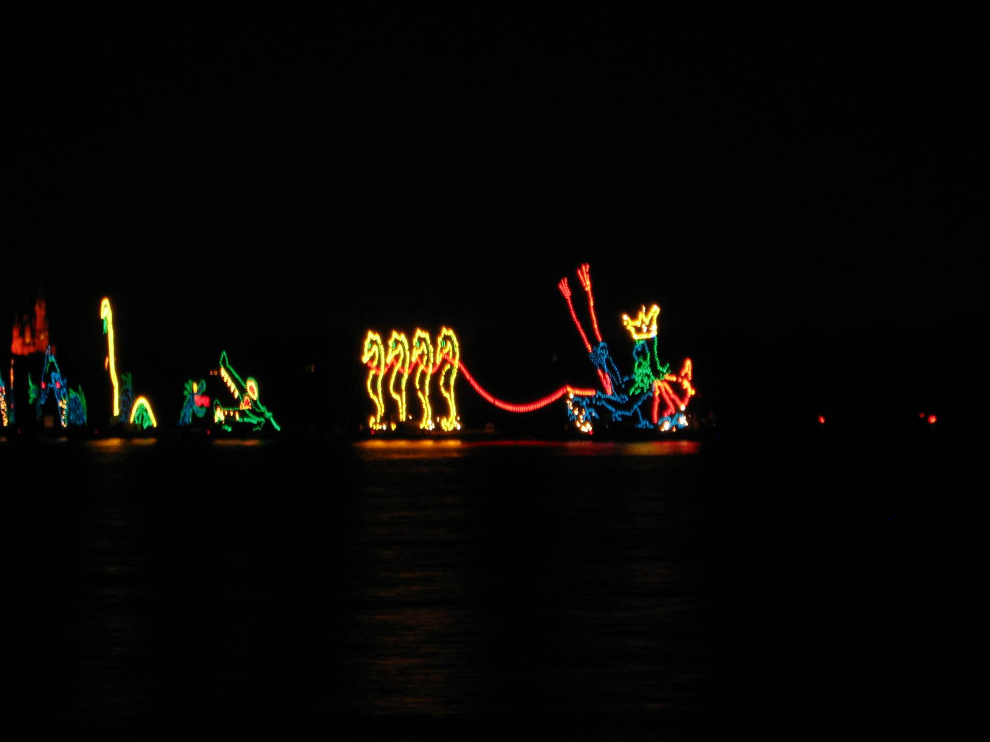 Electrical Water Pageant from the Beach at the Poly