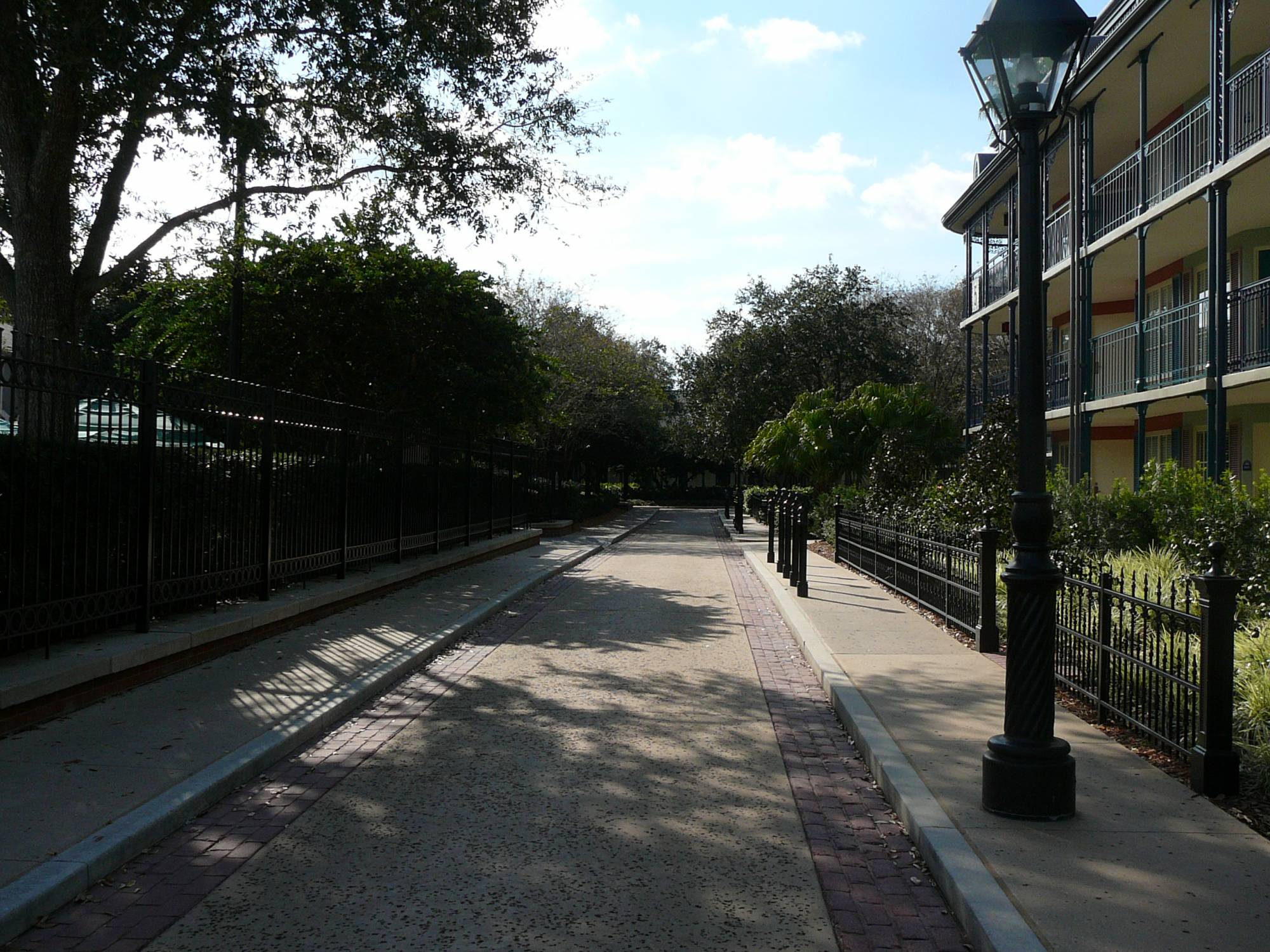 Disney's Port Orleans French Quarter - Empty Street