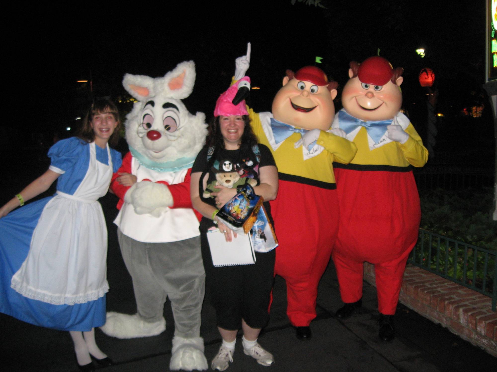 Magic Kingdom - White Rabbit, Tweedle Dee and Tweedle Dum