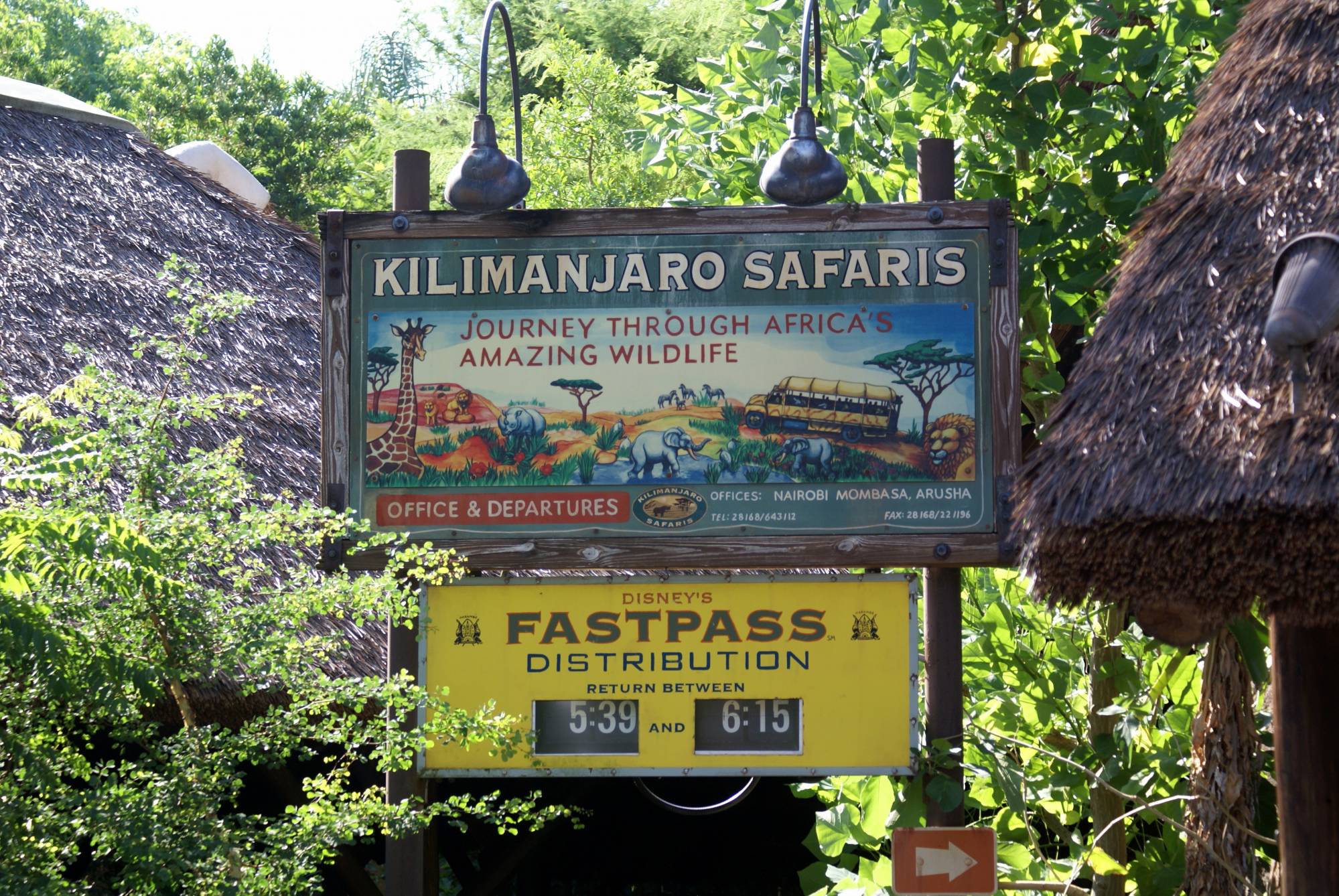 Animal Kingdom - Kilimanjaro Safaris sign