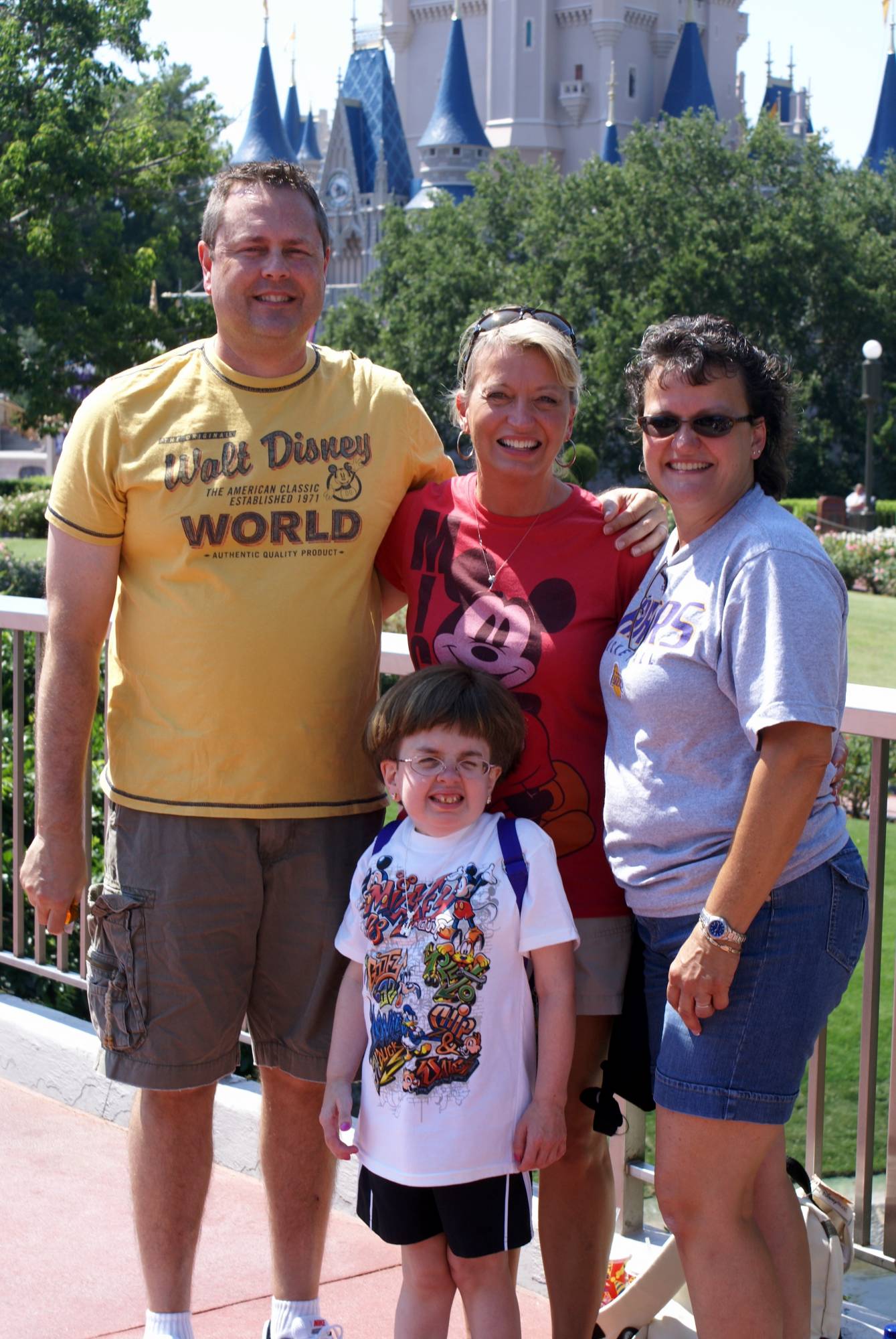 Magic Kingdom - The Matthews and Pam at the Castle