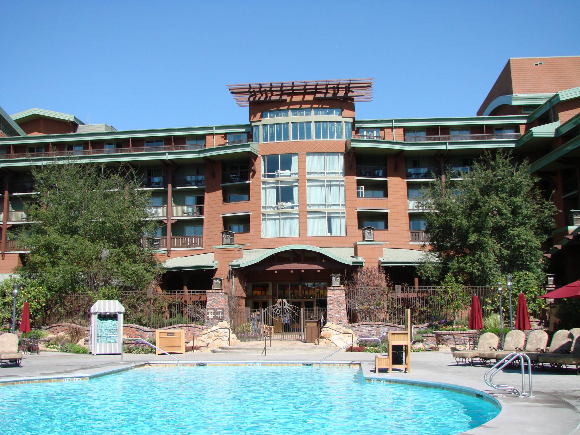 Grand Californian--Main Pool with Main Building