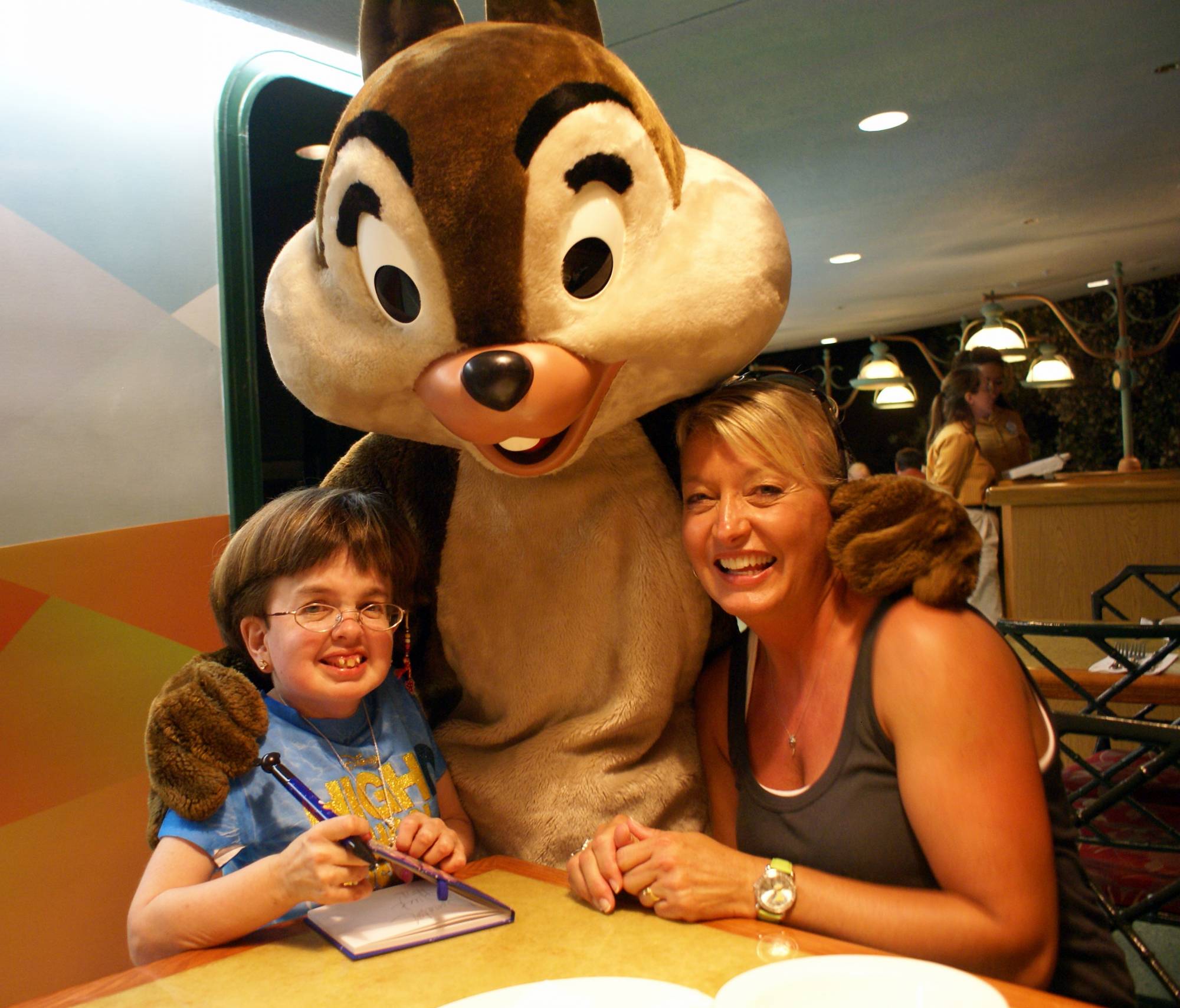 Epcot - Stefanie and Cam with Chip