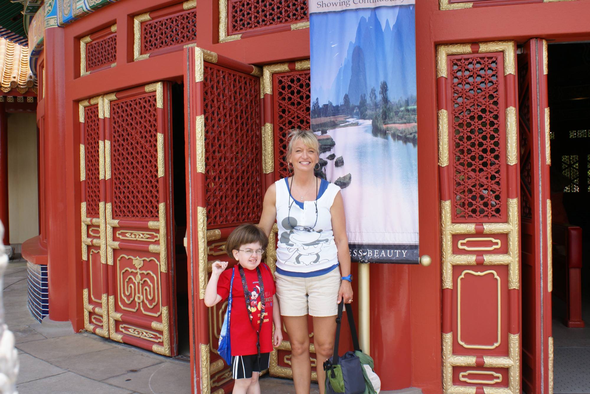 Stefanie and Cam outside China