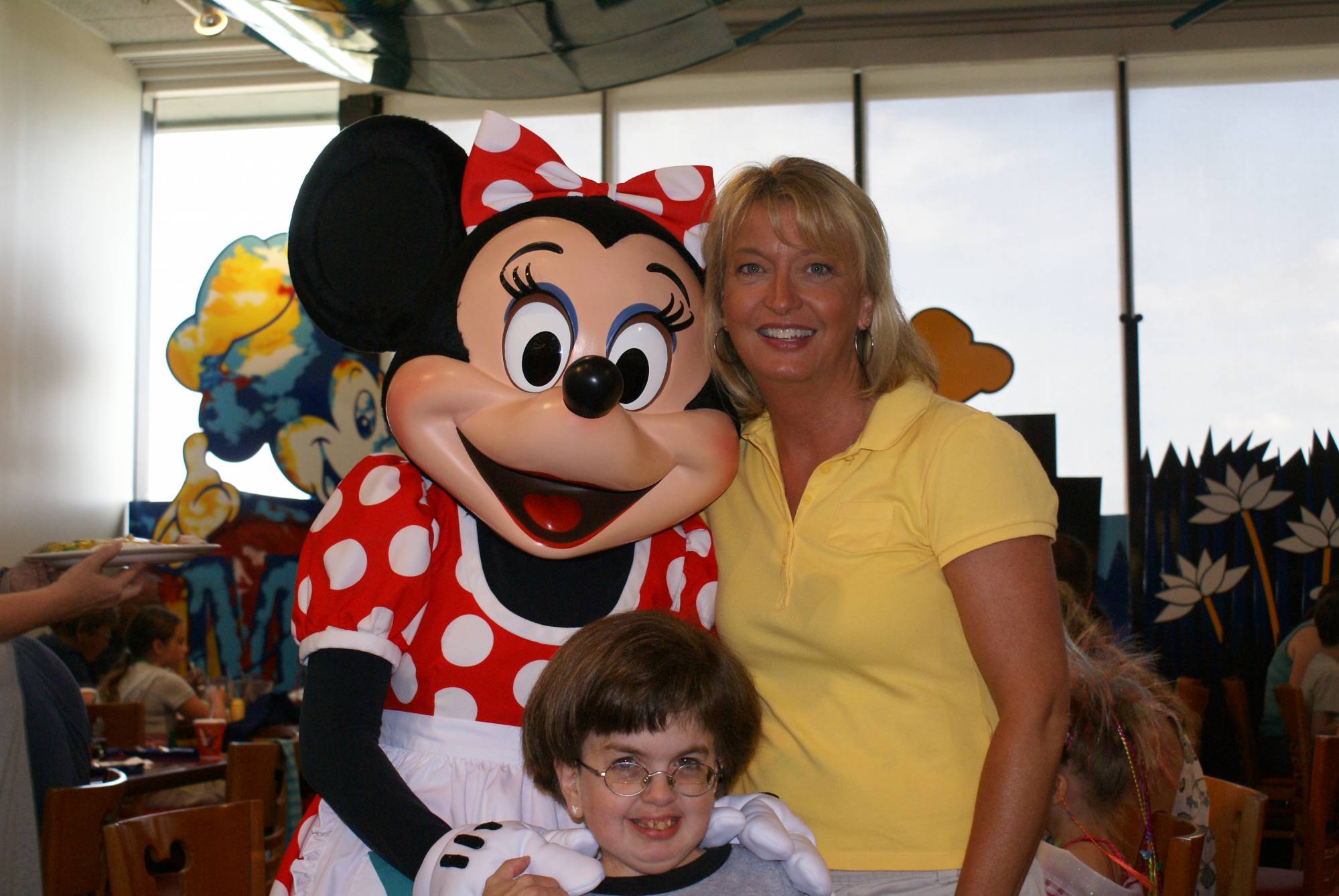 Smiling with Minnie