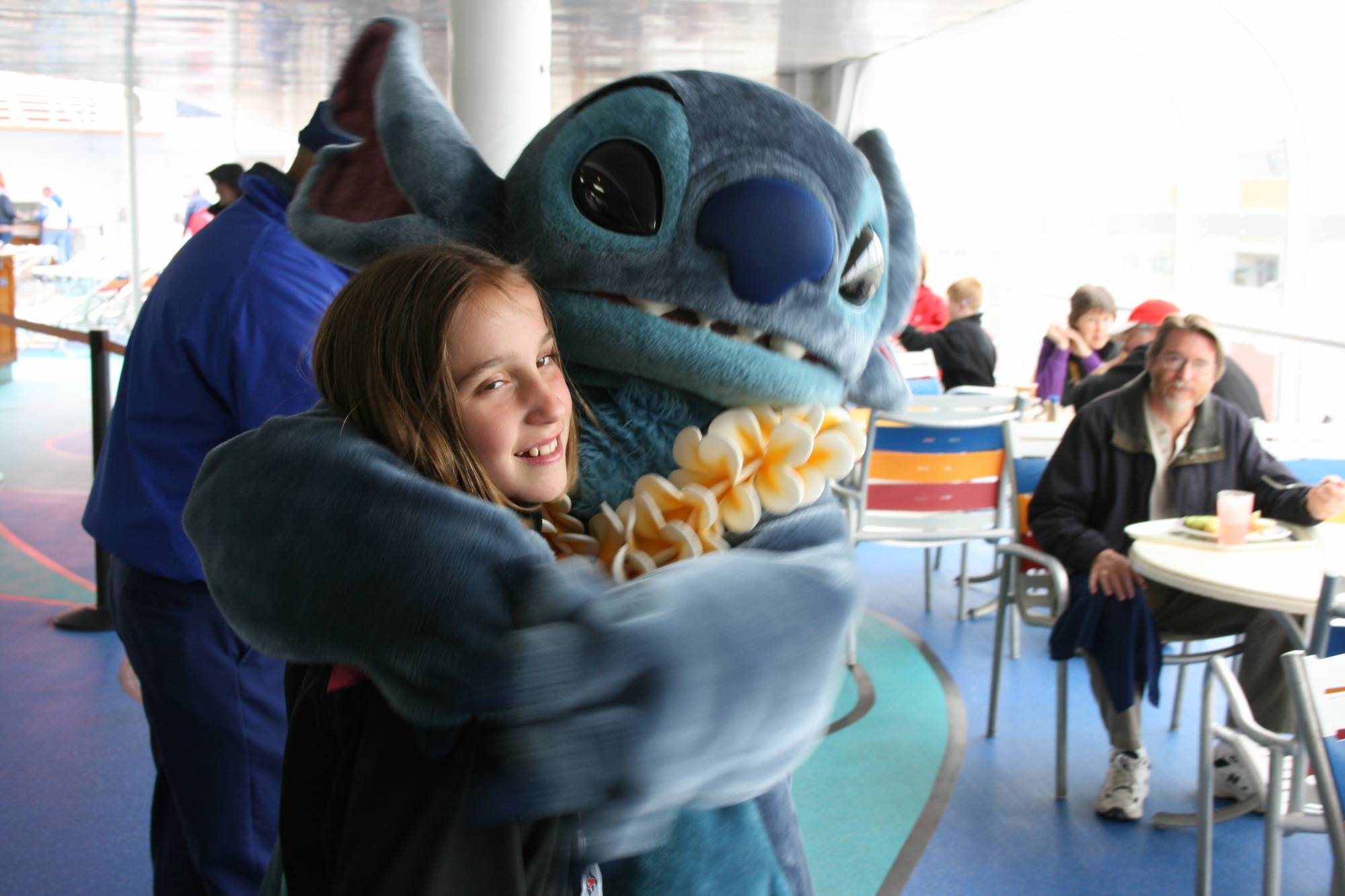 Stitch on board the Disney Magic