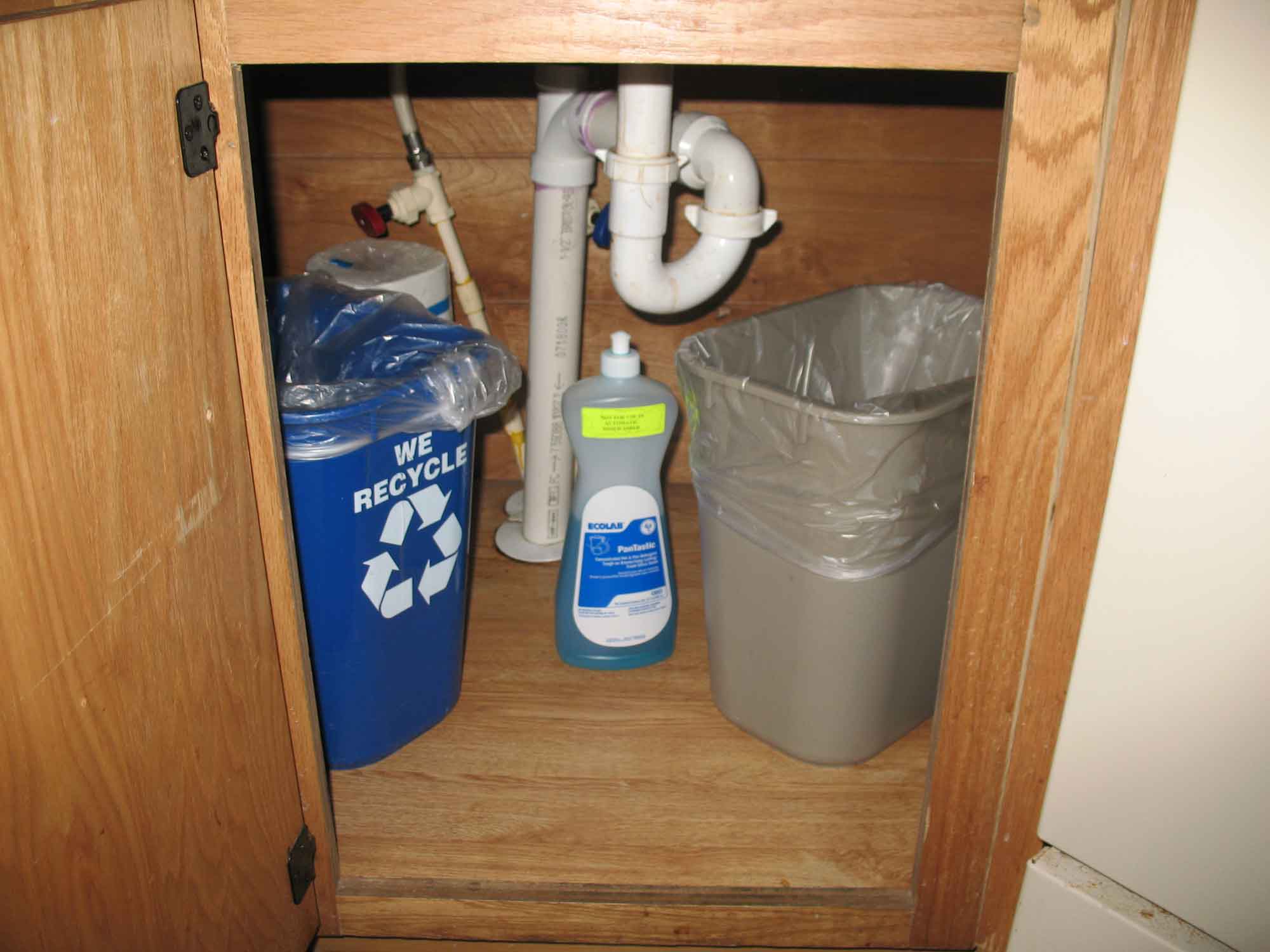 Fort Wilderness Cabin Kitchen Detail - under sink