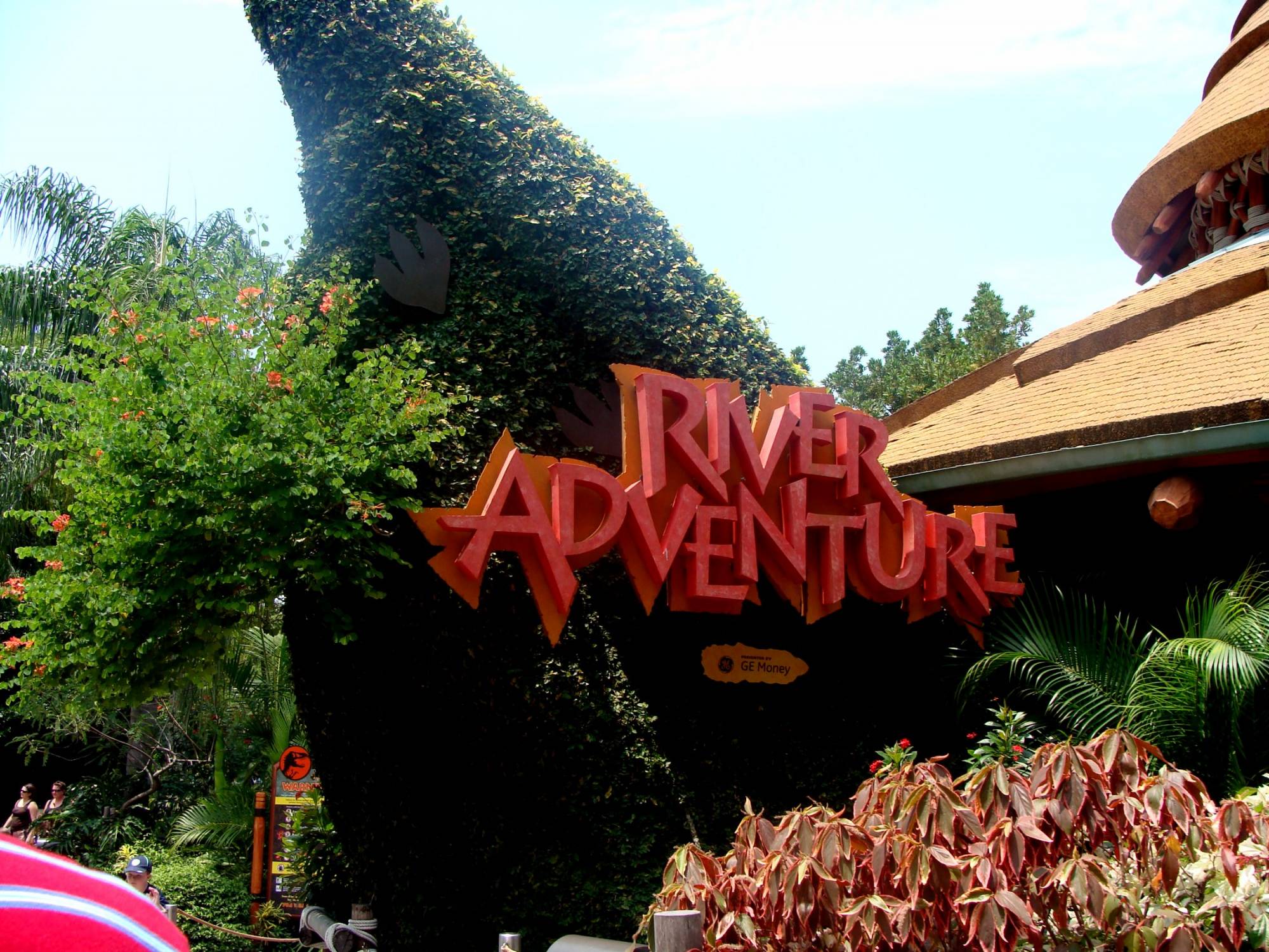Jurassic Park River Adventure entrance sign