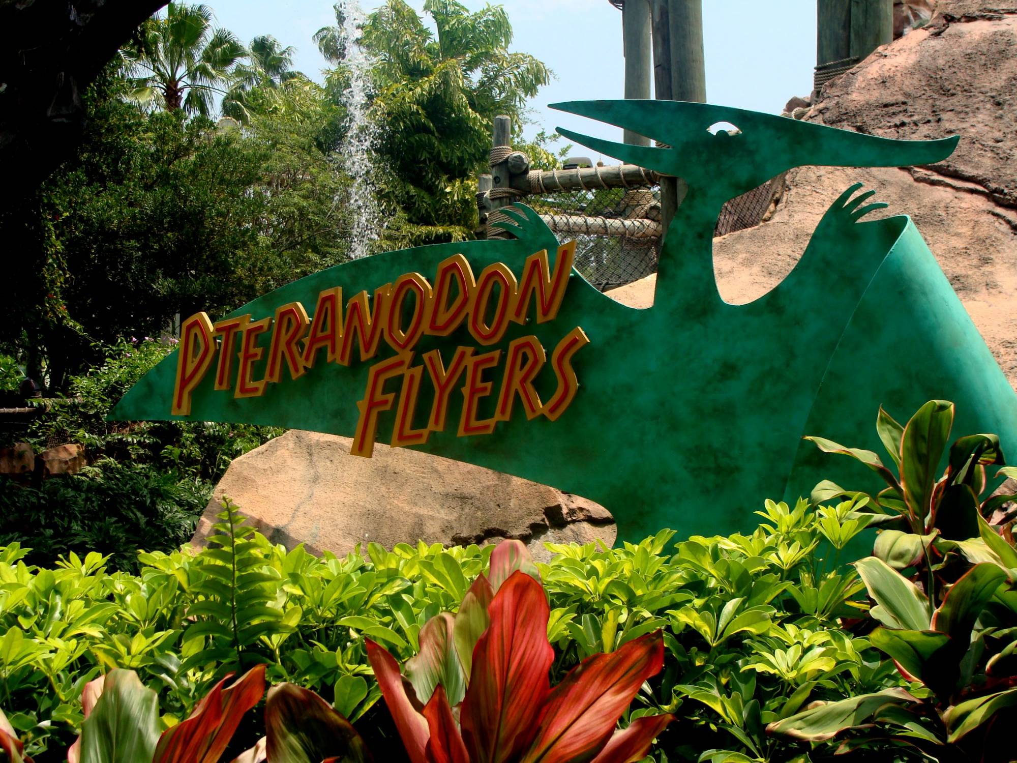 Pteranodon Flyers entrance sign