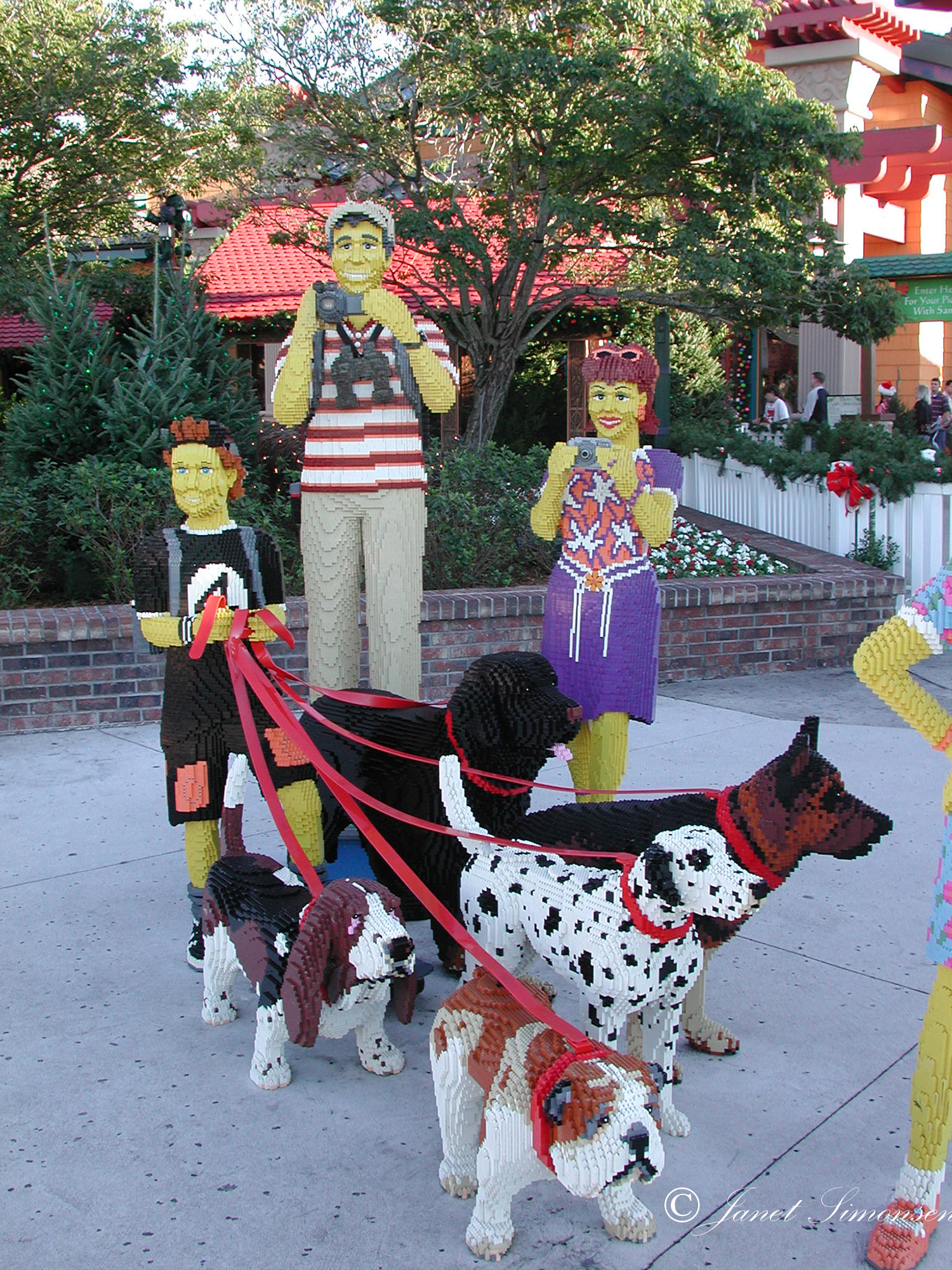 Downtown Disney - LEGO Family with Dogs