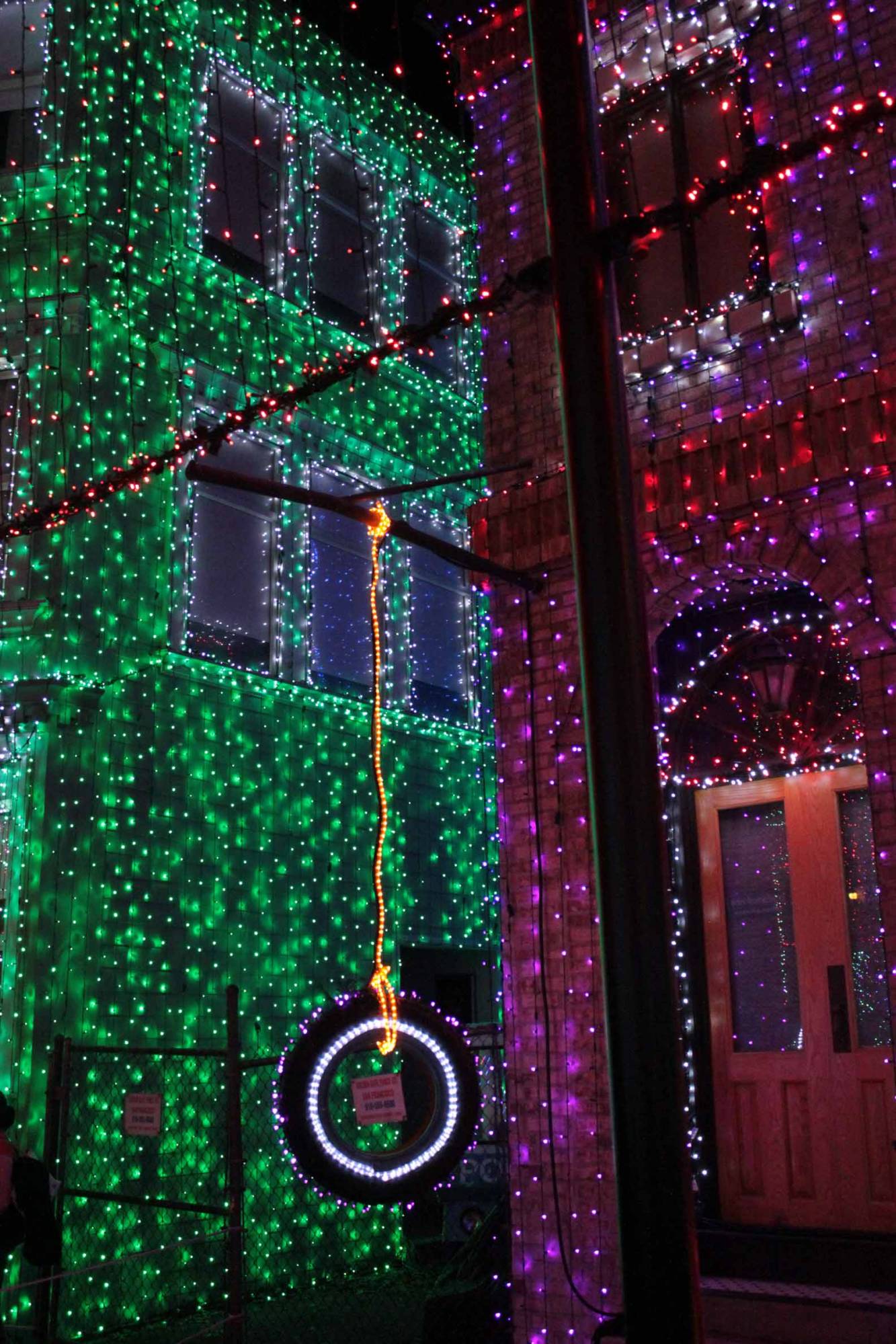 Osbourne Lights Tire Swing