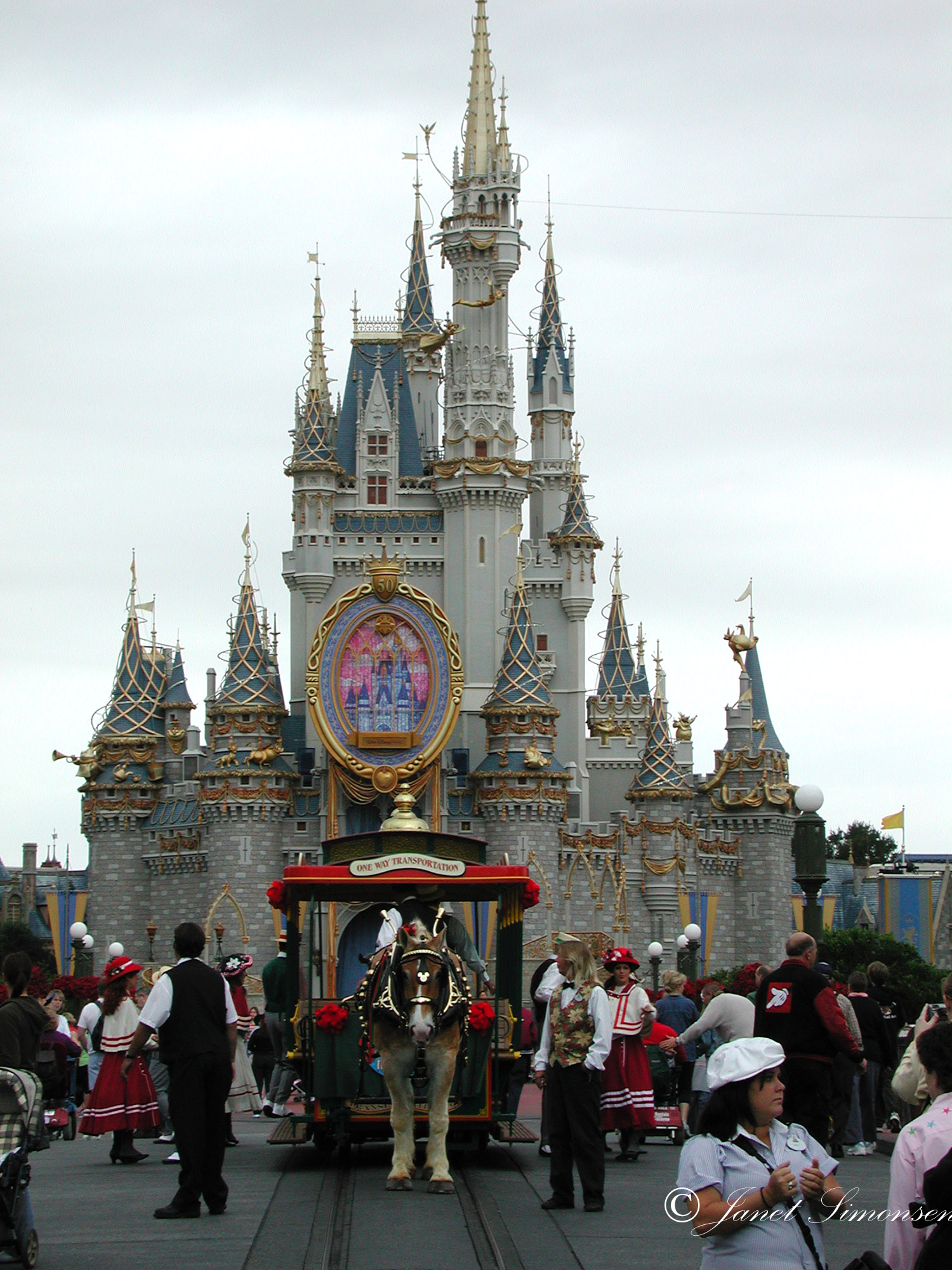 Magic Kingdom - Horse and trolley