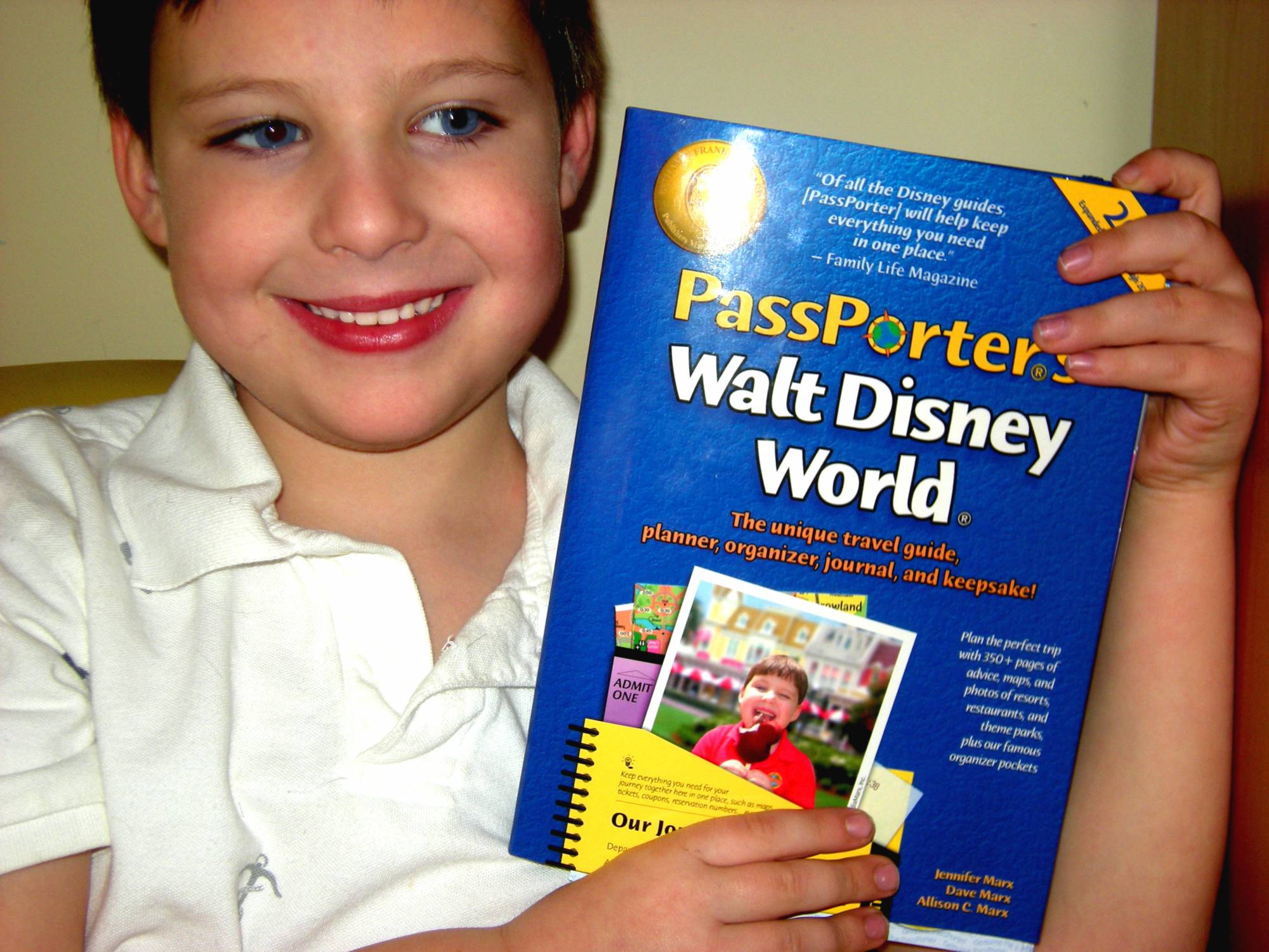 Alexander Shows Off PassPorter's Walt Disney World 2011